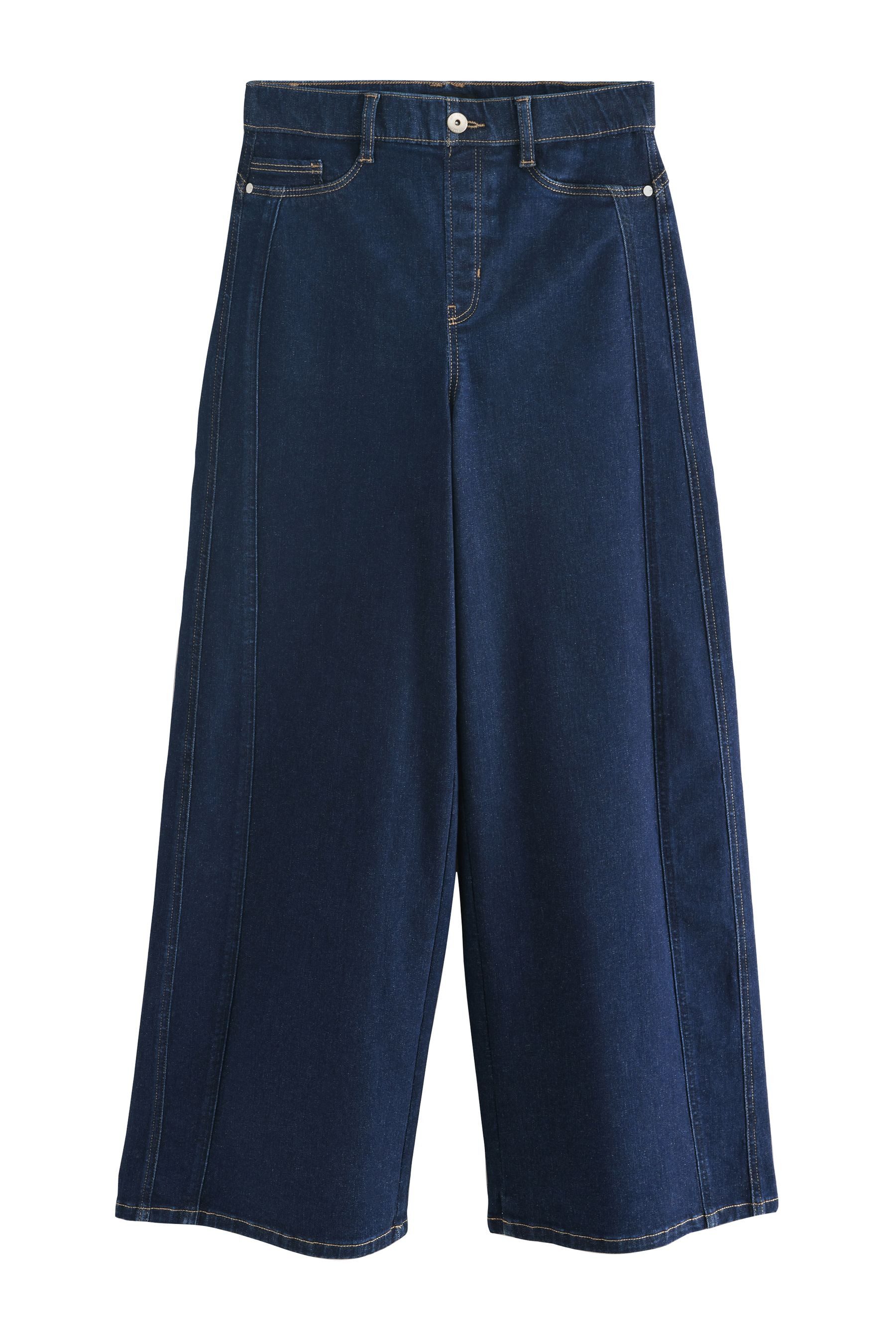 Next Weite Jeans Flexi Fit Schlupf-Hochbundjeans günstig online kaufen