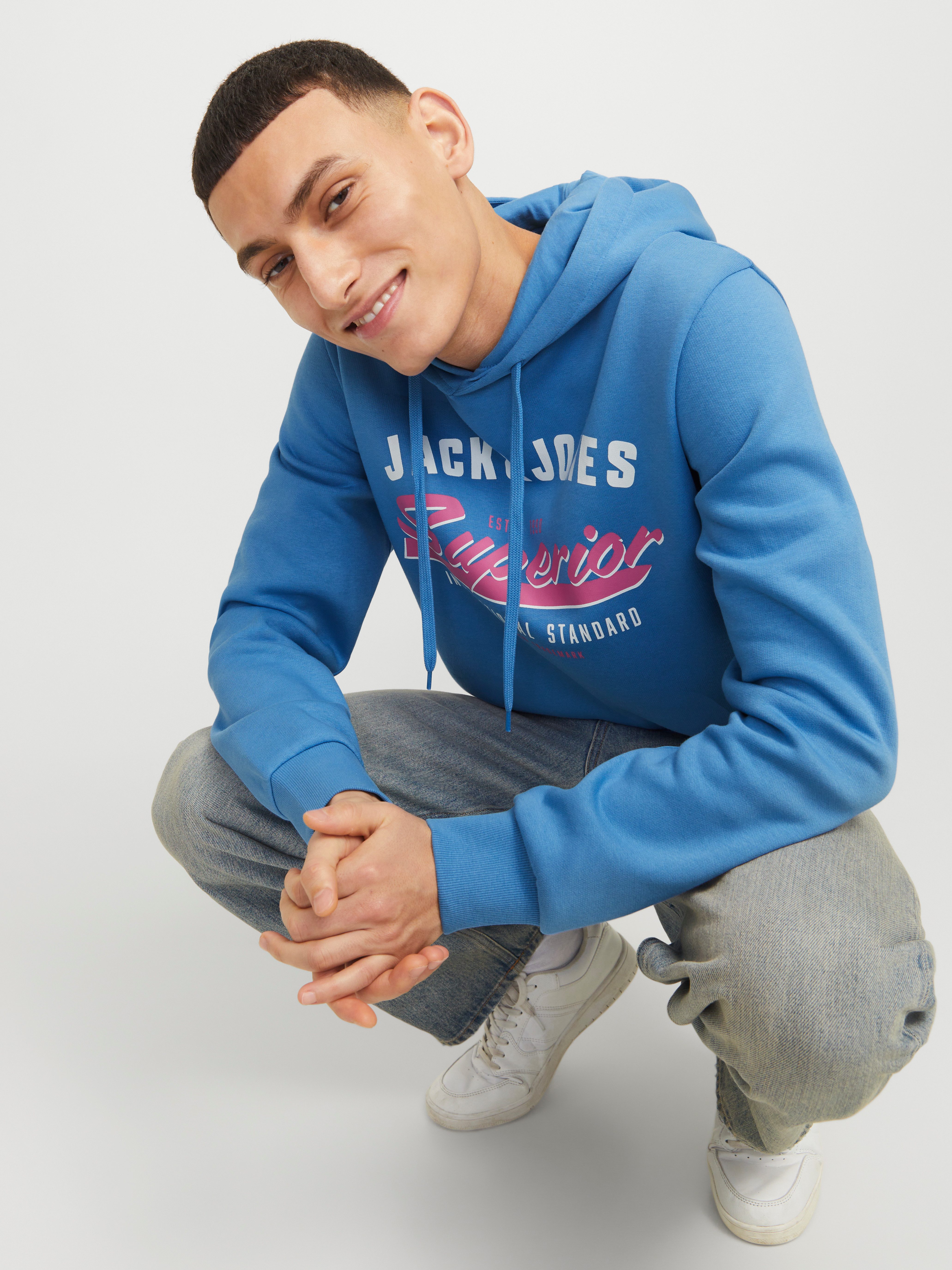Jack & Jones Kapuzensweatshirt JJELOGO SWEAT günstig online kaufen