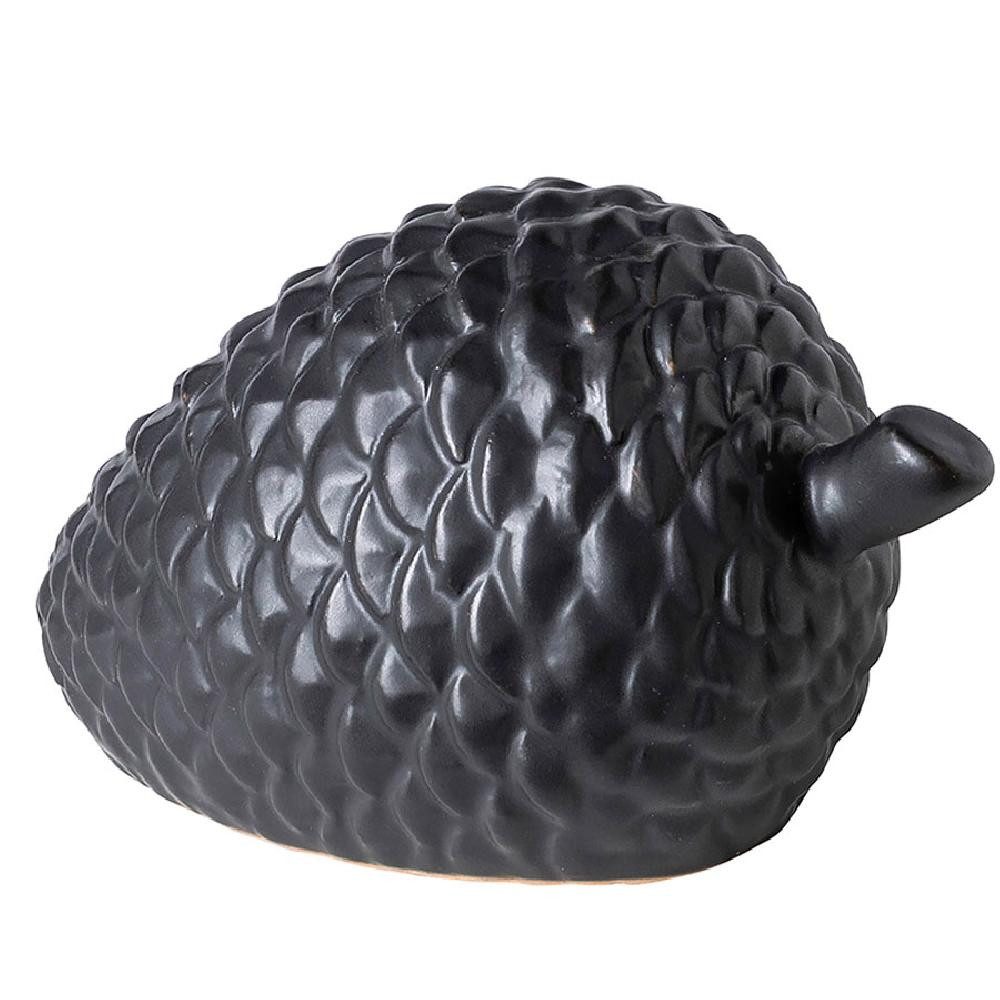Fink Weihnachtsbaumkugel Dekofigur Zapfen Pinecone Schwarz (11cm) günstig online kaufen