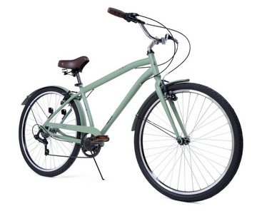 Huffy Cityrad 27,5 Zoll Fahrrad Cityfahrrad Herrenfahrrad Bike Rad Sienna 26769 GRÜN, 7 Gang Shimano, Kettenschaltung, 7 Gang, Seitenständer