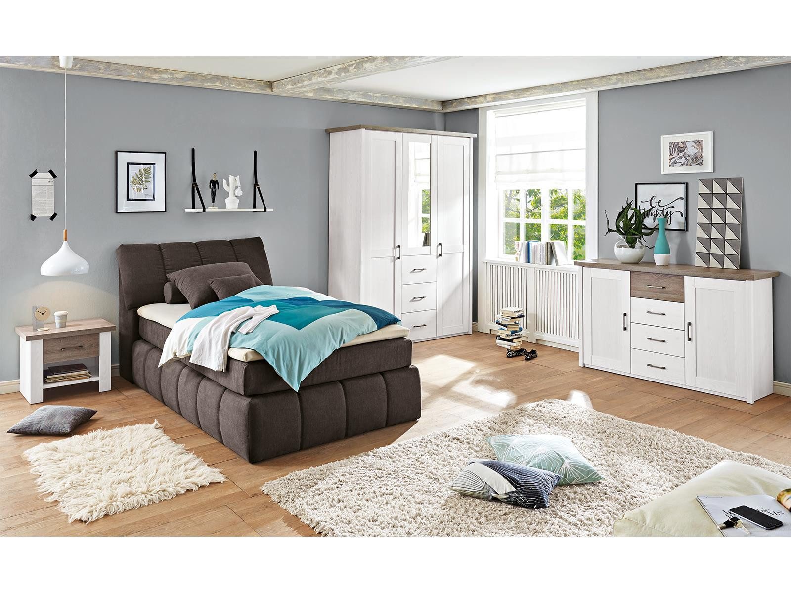 Pol-Power Kleiderschrank 150 x 212 x 62 cm (B/H/T)