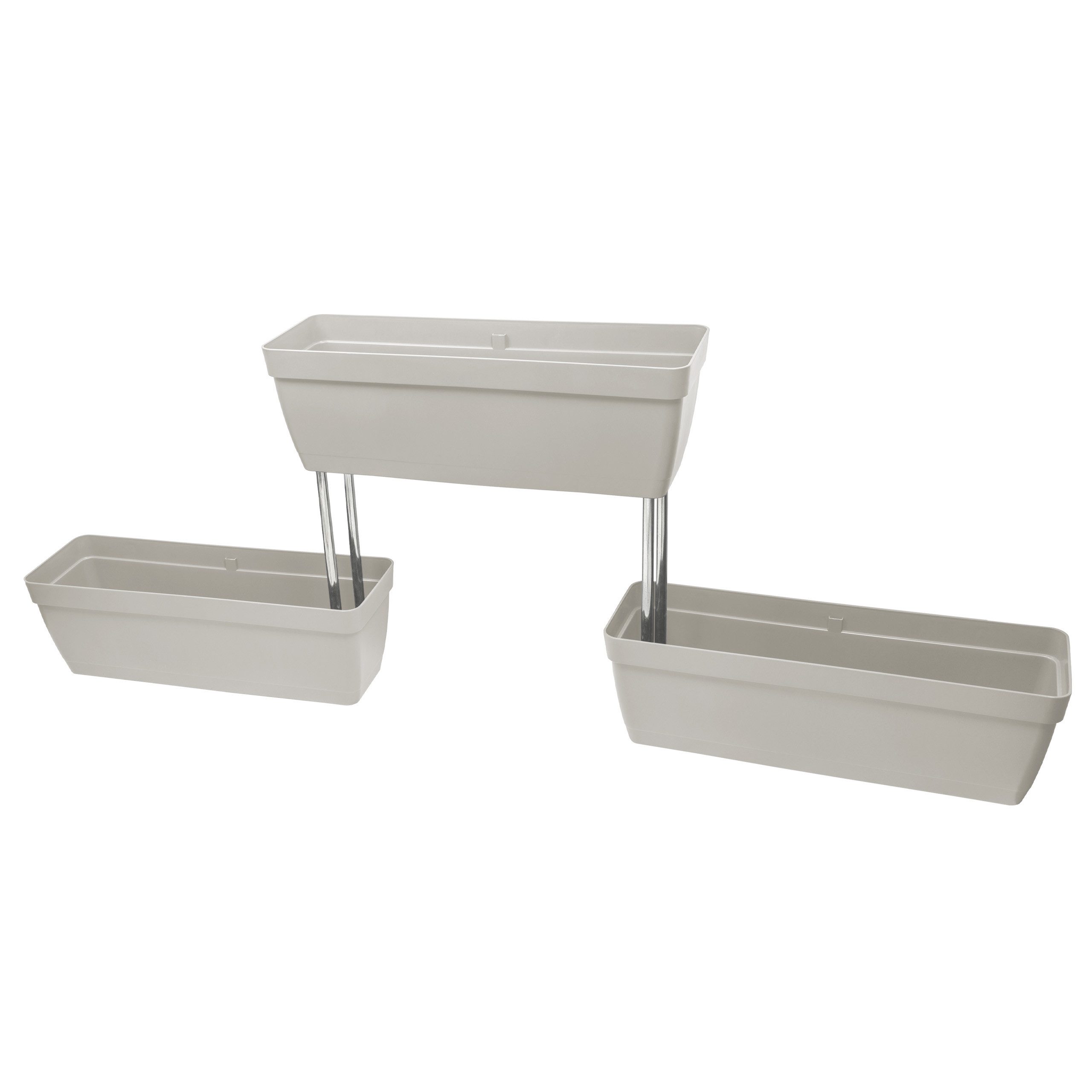 kamelshopping Blumenkasten Vertikal Pflanzkasten-Regal mit Wasserspeicher, ca. 50 cm breit, Pflanzpyramide, Pflanzregal, Kräuterregal für Garten und Balkon