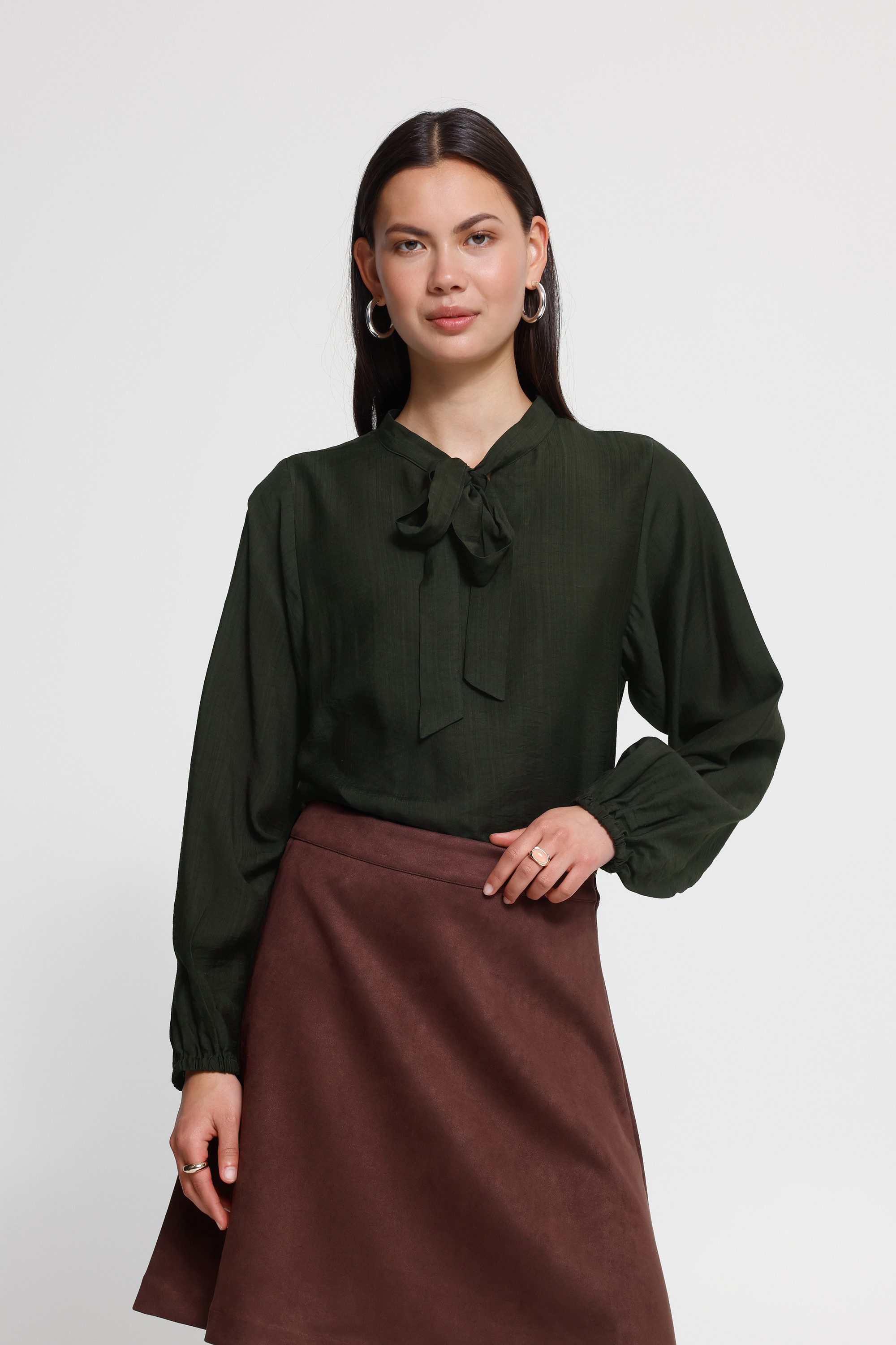 Langarmbluse Kimono IHWILMA
