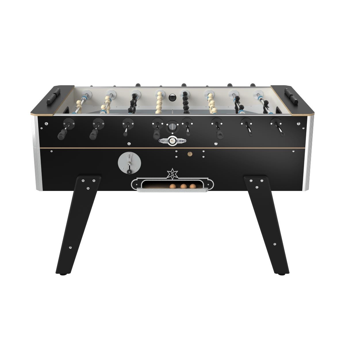 Deutscher Meister Kickertisch Tischfußball Kickertisch "CHAMPIONLINE", Münzeinwurf 0,50 € (wahlweise 0,20 €, 1,00 € oder Jeton-Systeme)