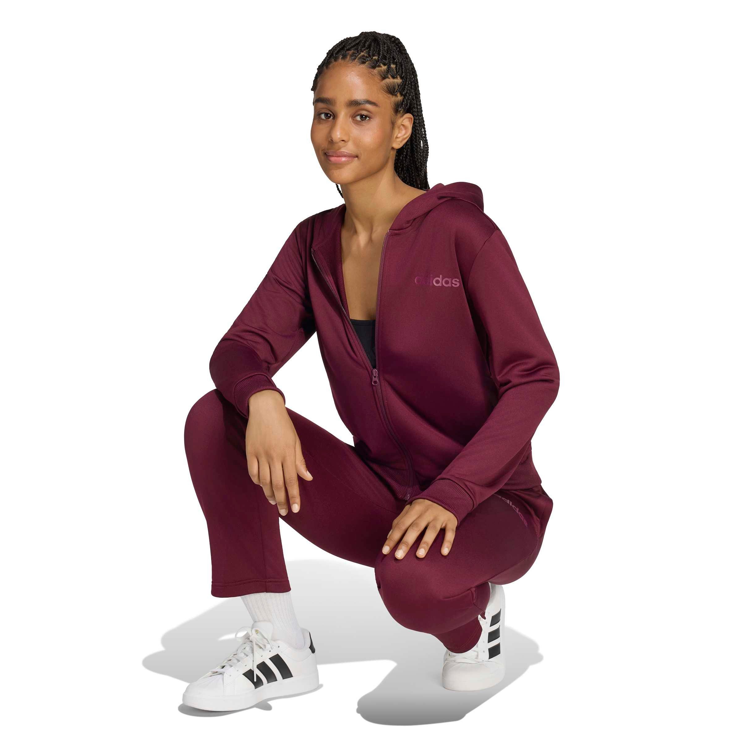 adidas Sportswear Trainingsanzug ESSENTIALS LINEAR (2-tlg), zweiteiliges Set, für Laufen, aus Polyester, mit Rippbündchen – Bild 5 von 5
