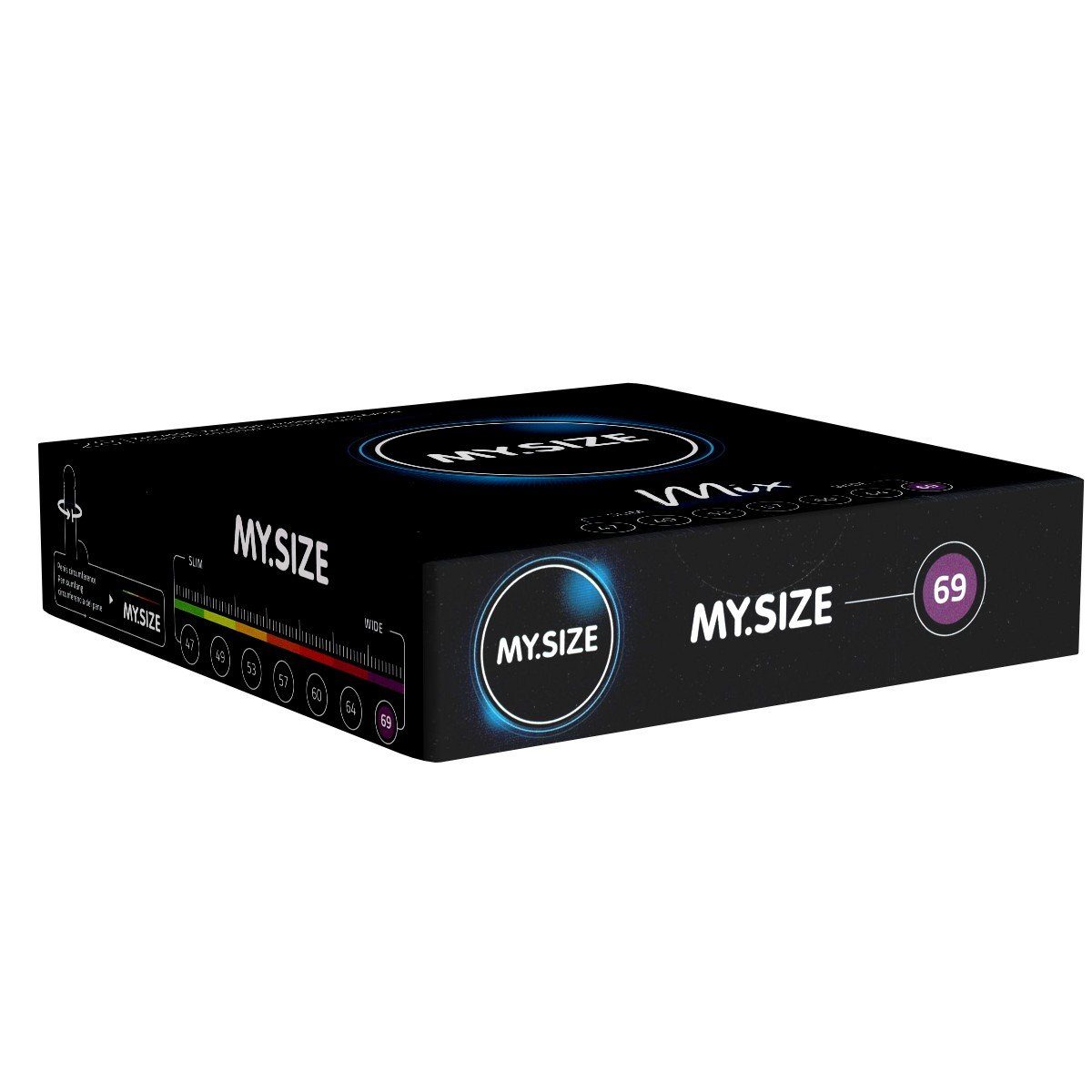 MY.SIZE XXL-Kondome Classic 69 MIX Packung mit, 28 St., im gemischten Sortiment, Kondome für besten Tragekomfort und Sicherheit