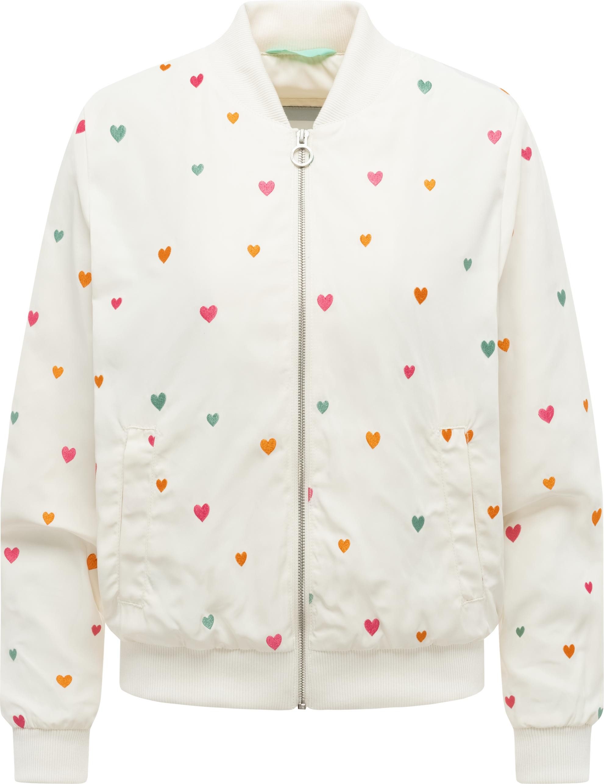 Ragwear Bomberjacke Lunara Hearts Blousonjacke mit verspielten Stickereien günstig online kaufen
