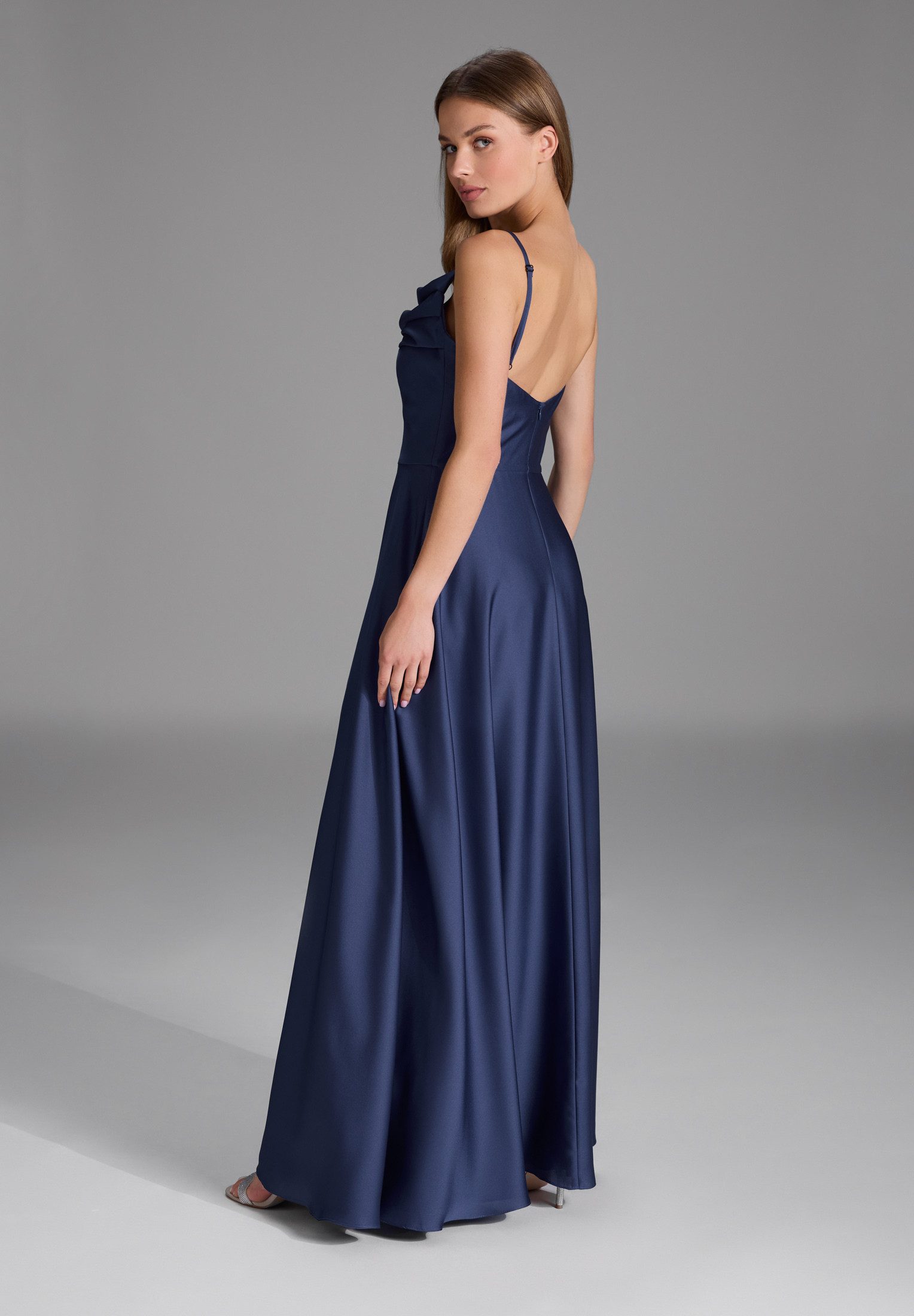 SWING Abendkleid Taillierter Schnitt mit ausgestelltem Rockteil
