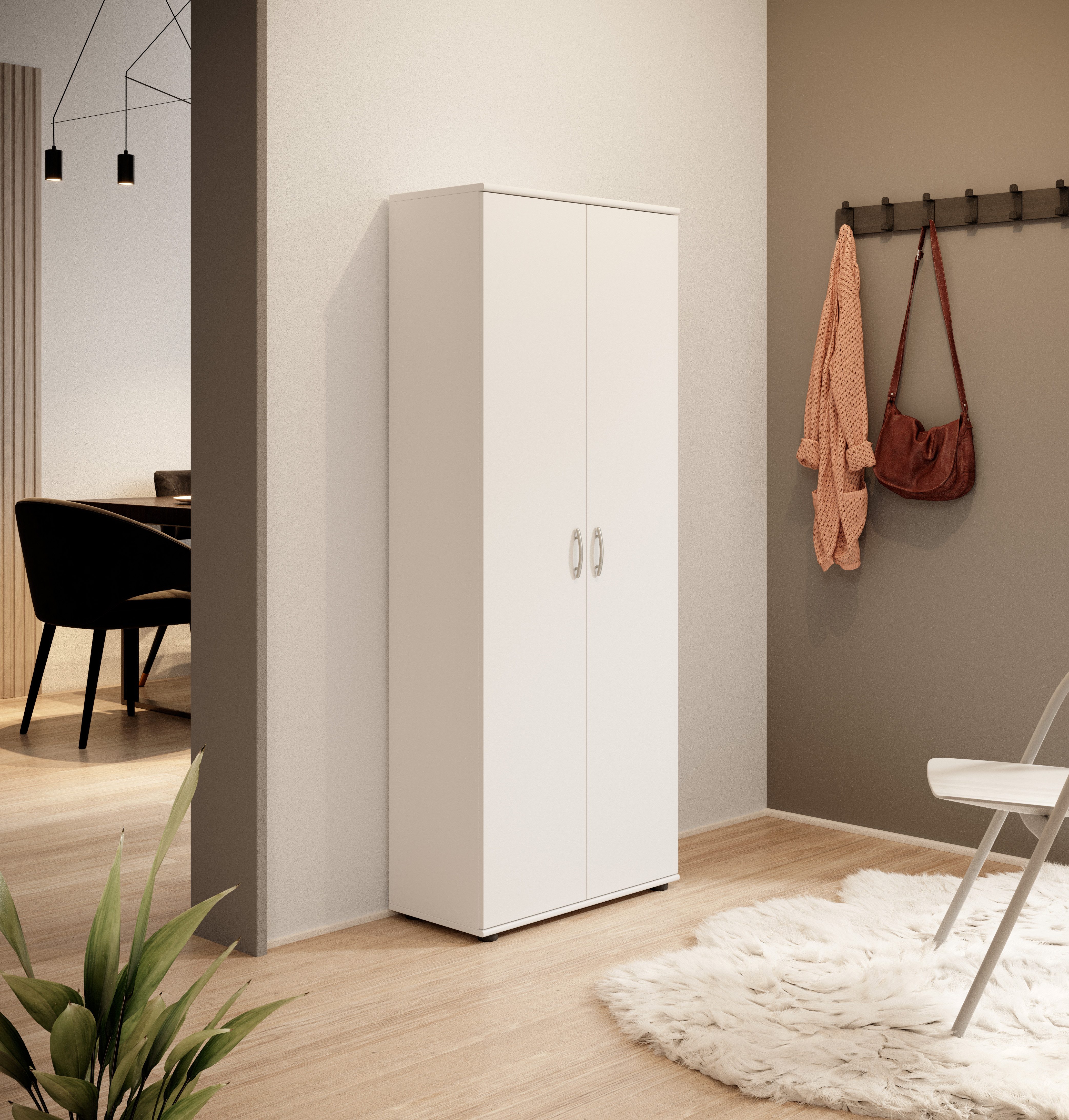First LOOK Schuhschrank 70 x 176 x 34 cm (B/H/T), Breite 70 cm, Höhe 176 cm, Tiefe 34 cm