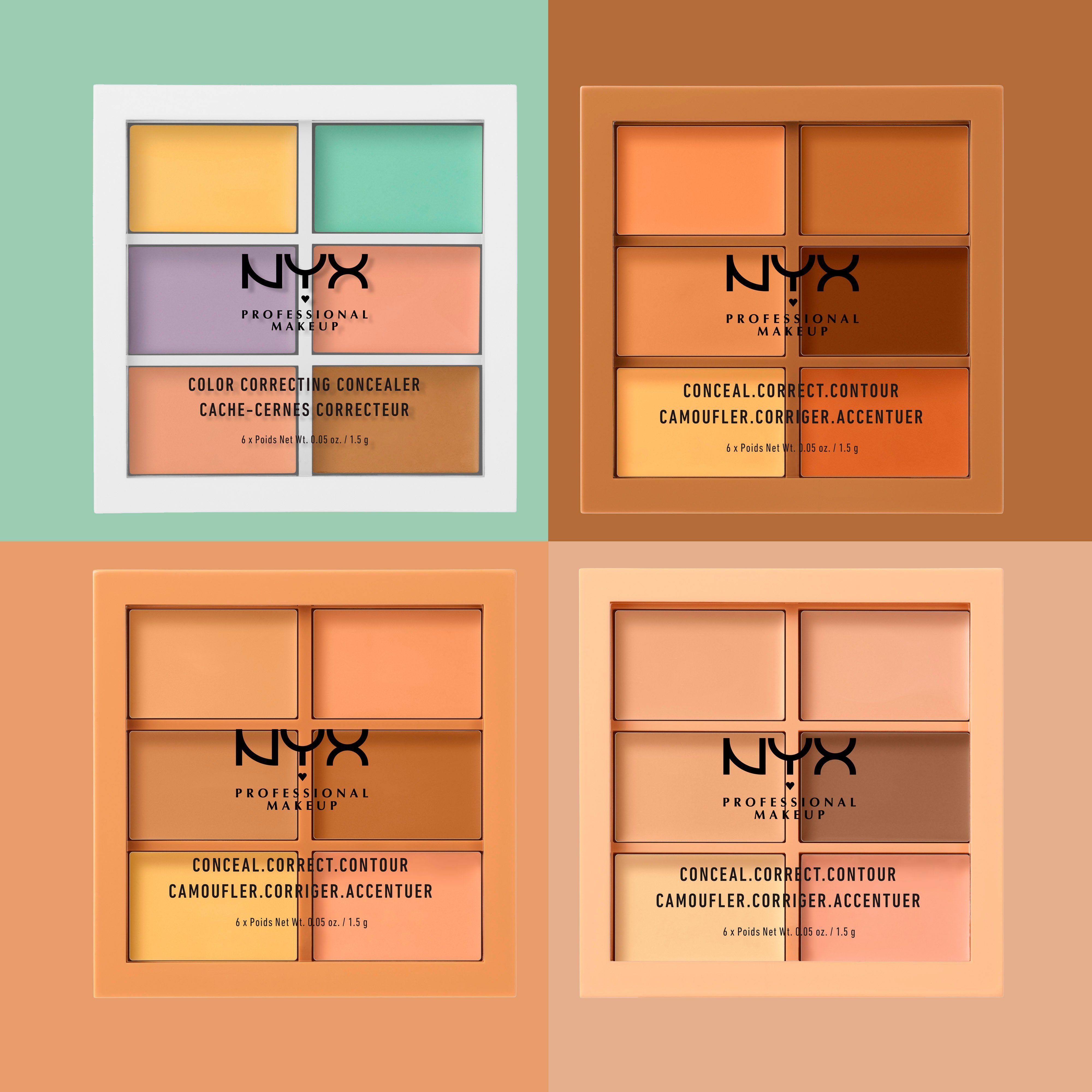 Concealer Professional NYX Color Palette NYX Makeup Correcting