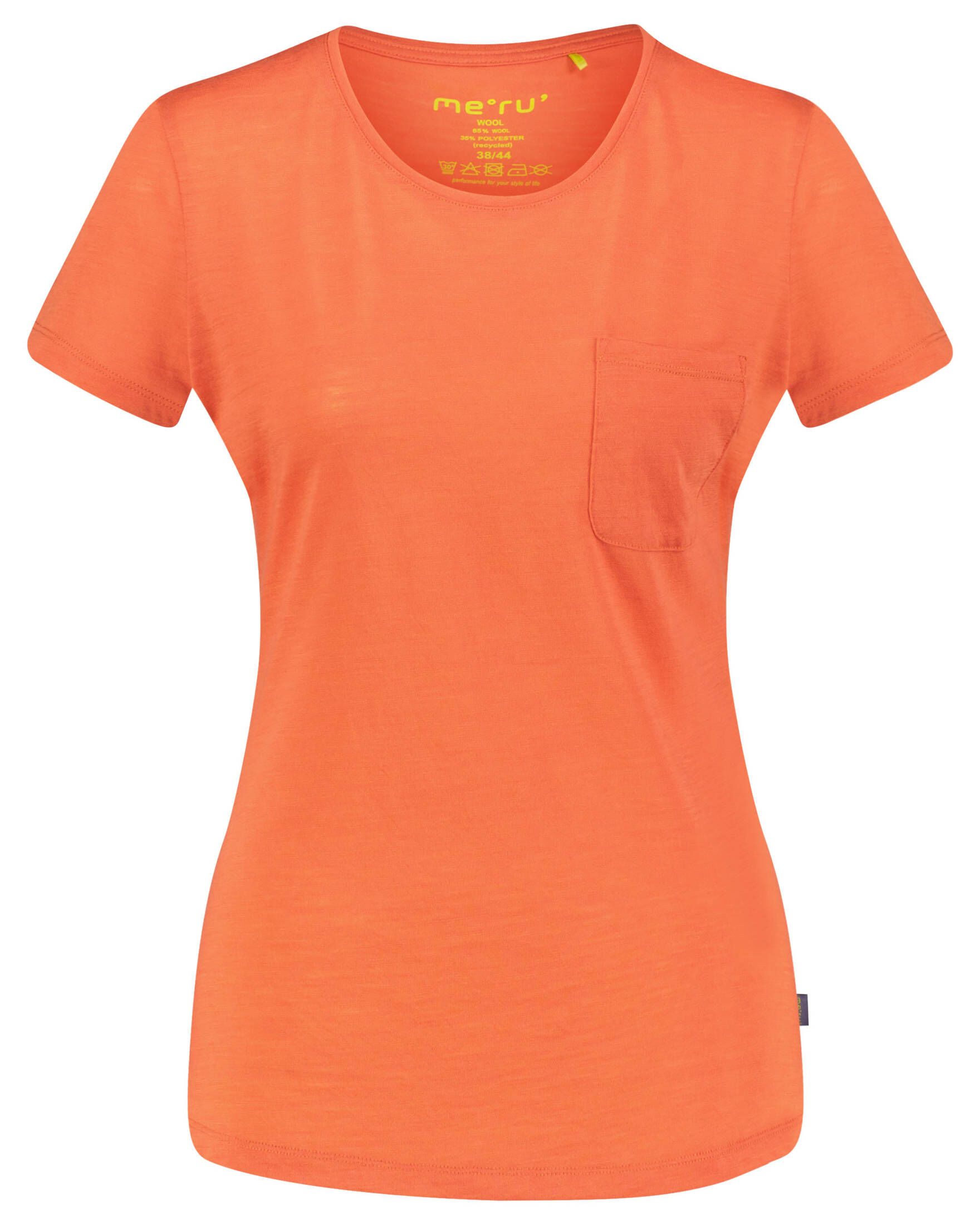 Meru T-Shirt Damen Funktionsshirt mit Merinowolle günstig online kaufen
