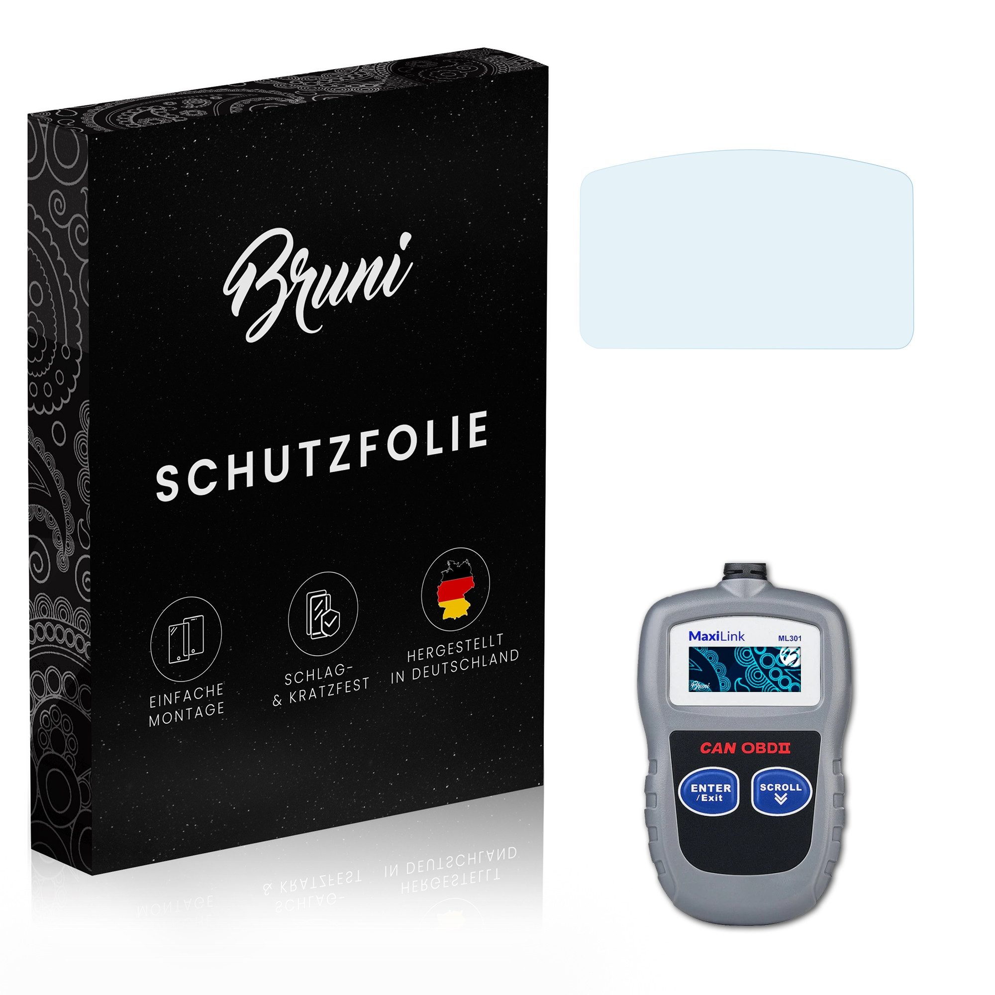 Schutzfolie Glasklare Displayschutzfolie für MaxiLink ML301