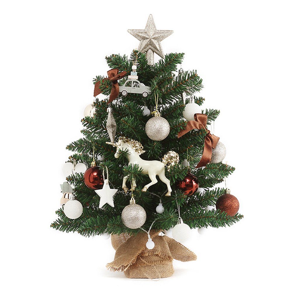 zggzerg Künstlicher Weihnachtsbaum Mini 50cm Weihnachtsbaum mit