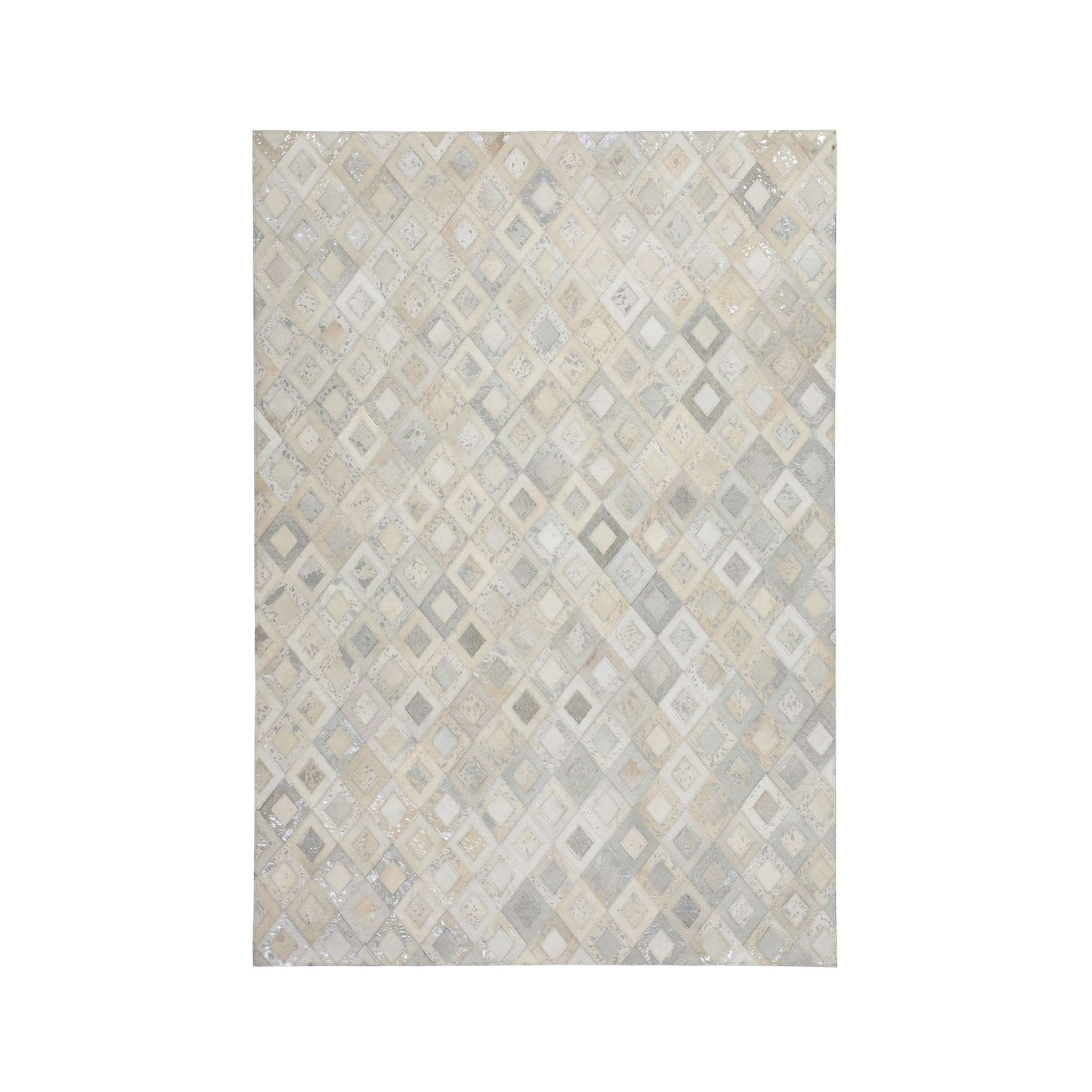 Qiyano Teppich Flachflorteppich Iriata 100 Silber 80 x 150 cm, Höhe: 80 mm