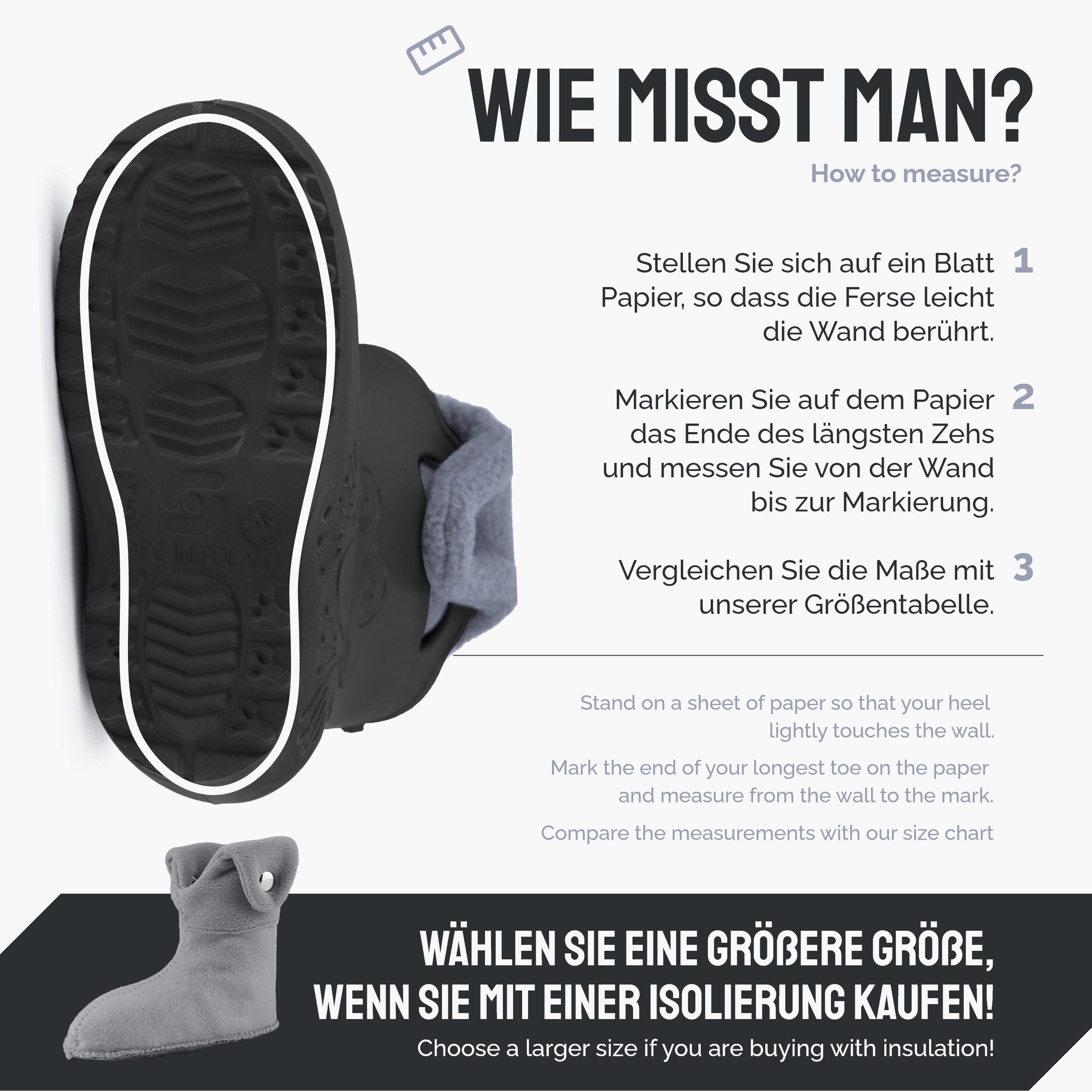 Ladeheid EVA Regenschuhe mit herausnehmbares Innenfutter LA-CA-04 Gummistiefel Kinder gefüttert und federleicht – Bild 2 von 5