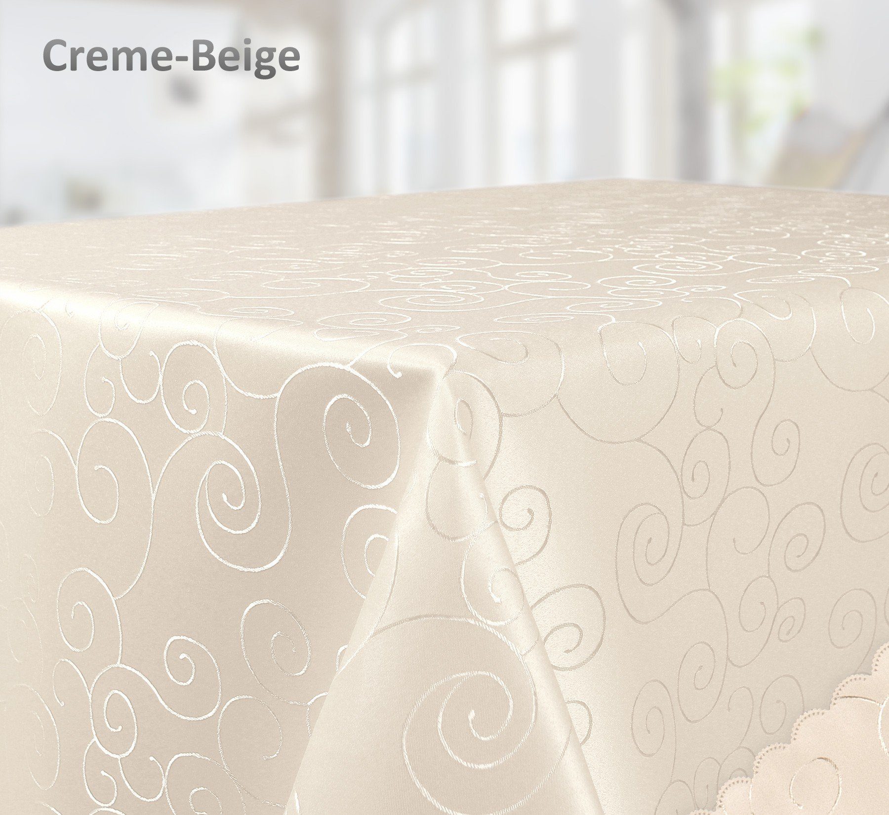 Beautex Tischdecke Tischdecke Ornamente, bügelfrei, fleckabweisend, günstig online kaufen