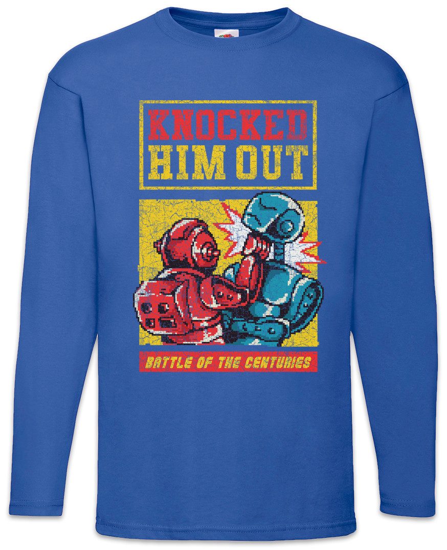 Langarmshirt Robot Boxing Fight Langarm T-Shirt Robo Roboter Kämpfer Android
