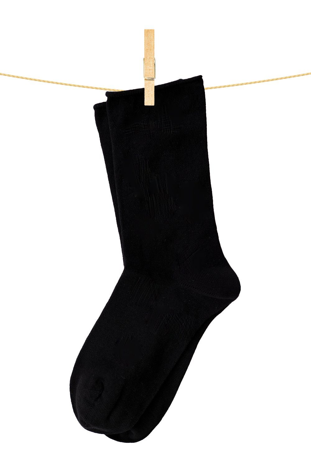 Uni Longsocks schwarz Socken Crönert 18600