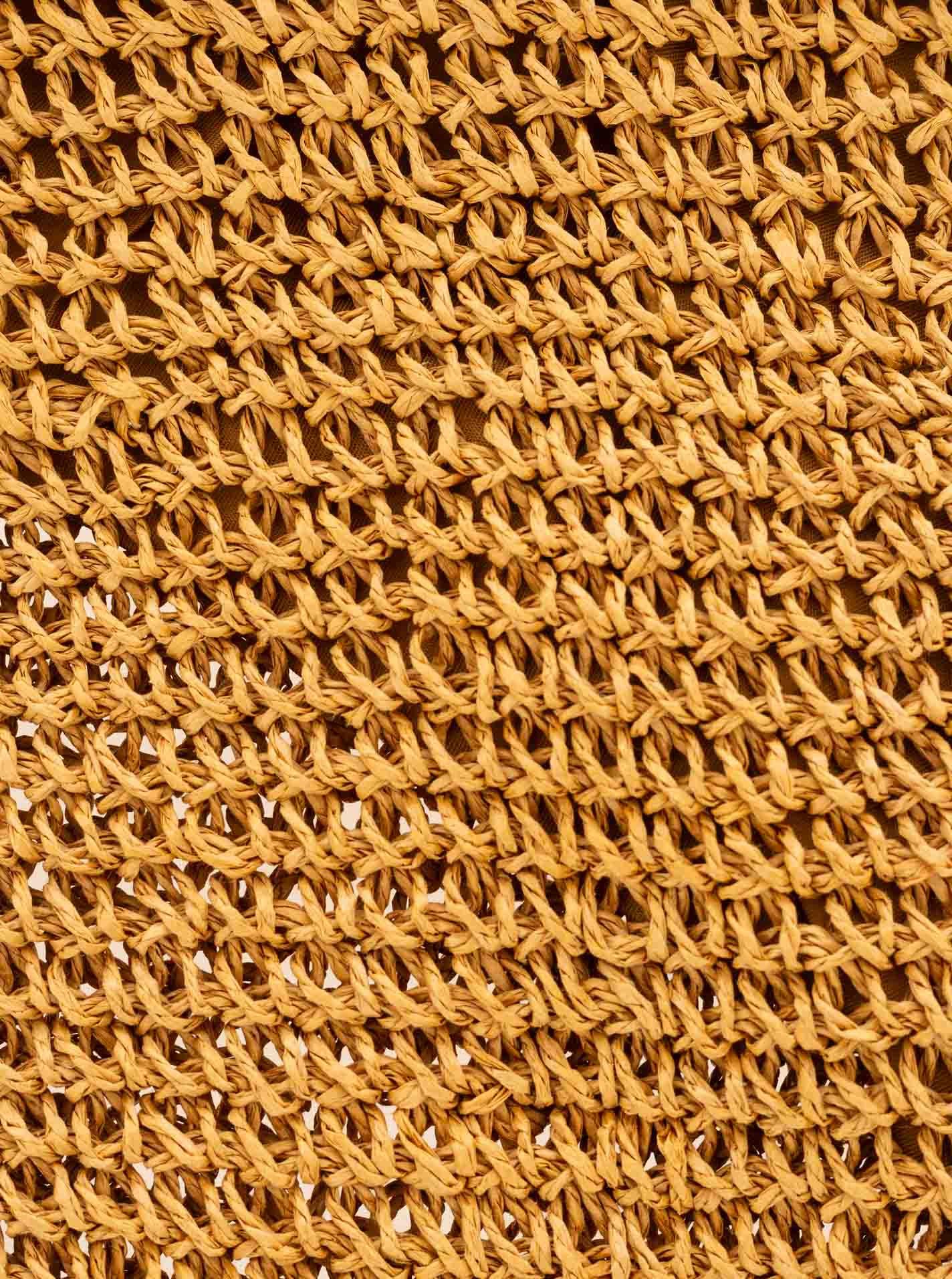 Zwillingsherz Tragetasche "Shopper", geflochtenes Material, Schulterhenkel