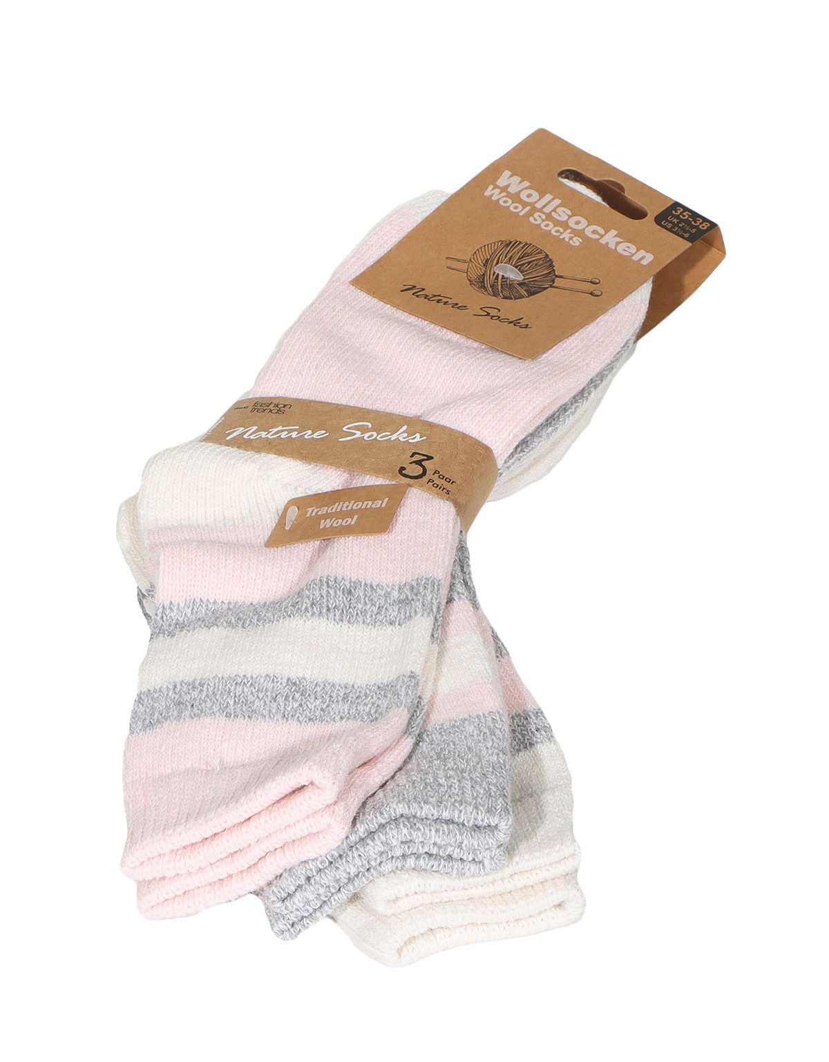 simaranda Norwegersocken Damen Socken gemischt 83 35-38 Bunt Gemischt 3 Paar (Spar-Set, 3-Paar)