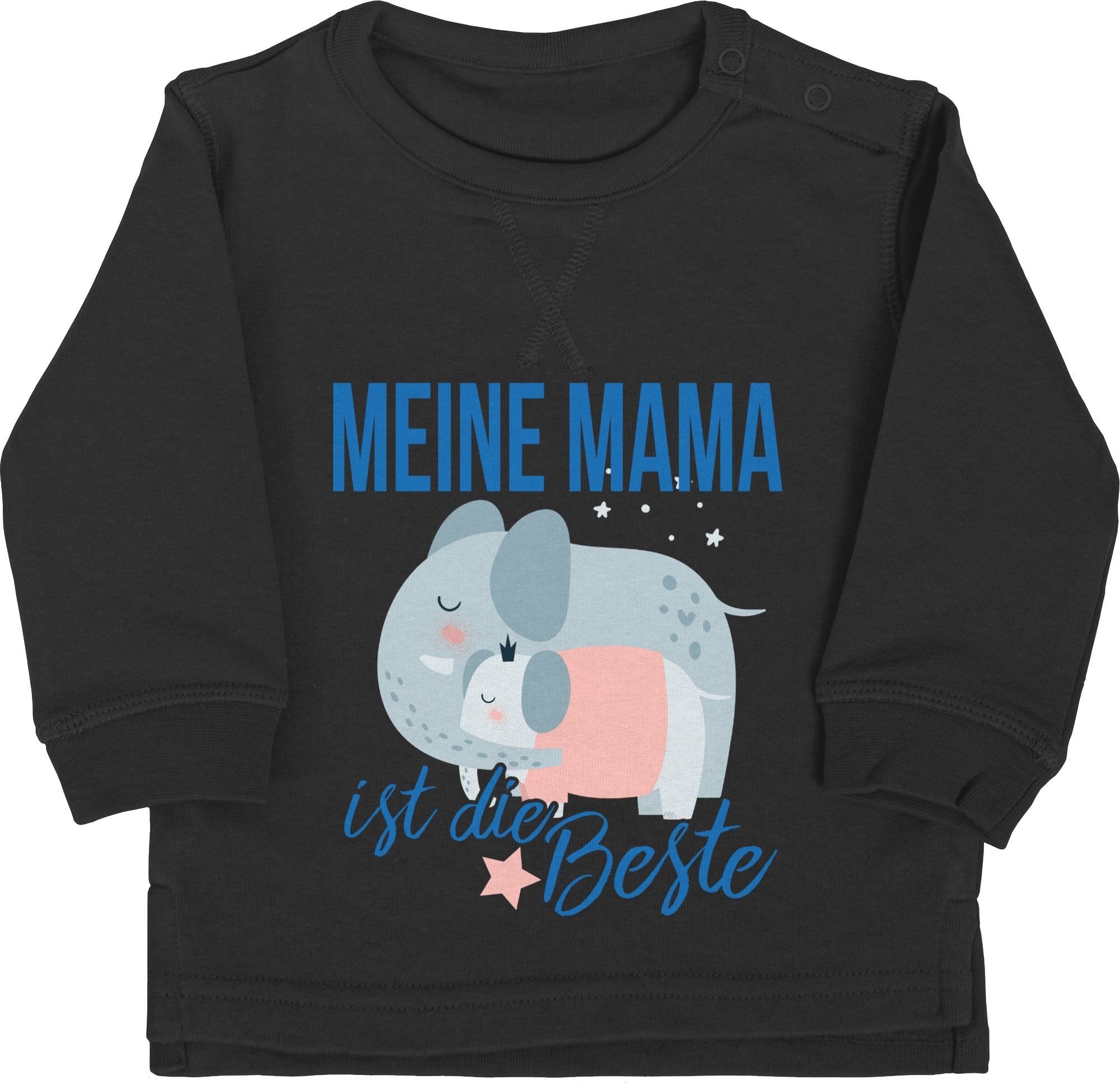 Elefanten 2 die ist Shirtracer Meine Schwarz Muttertagsgeschenk Sweatshirt Beste Mama