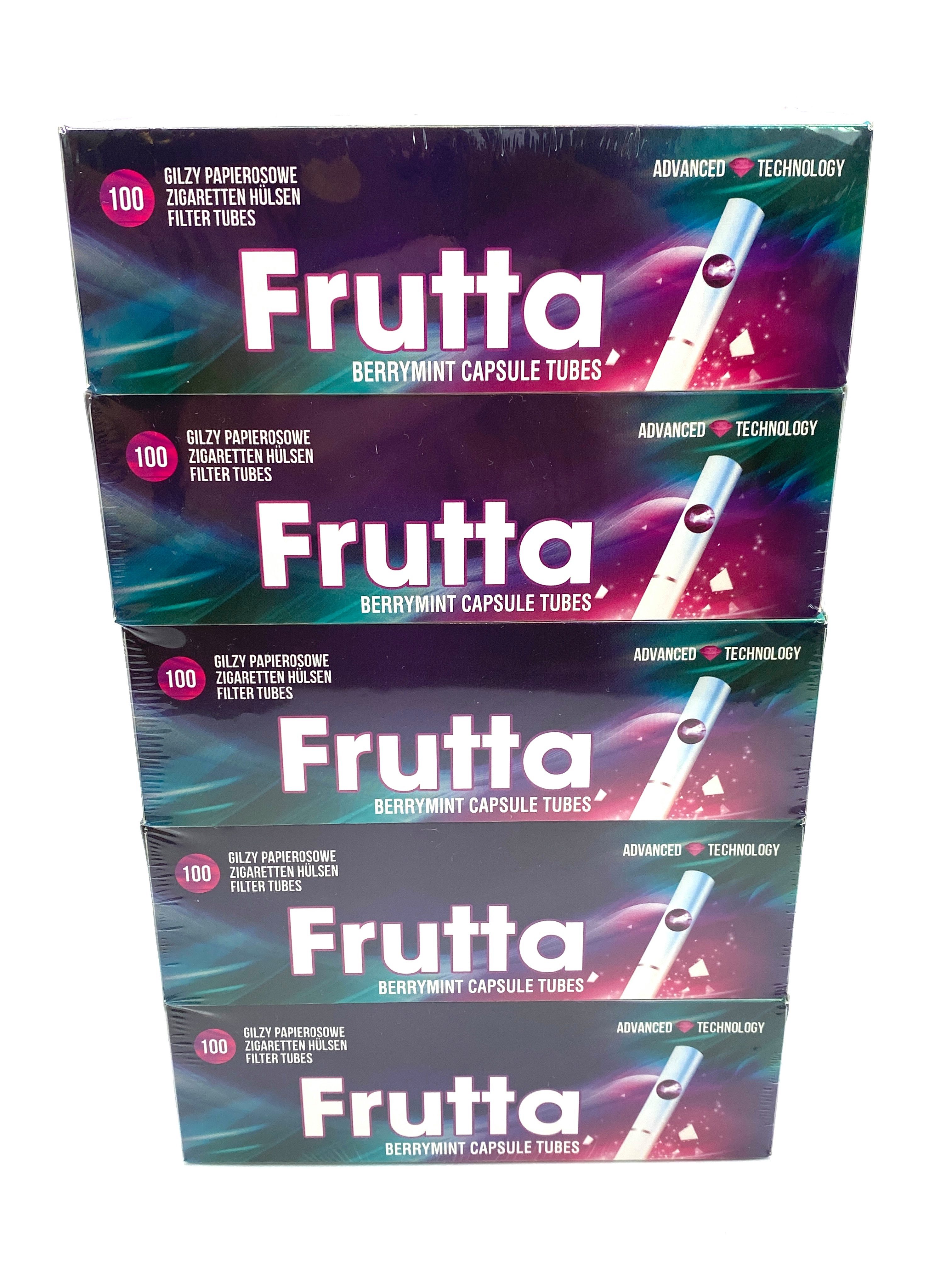 meytrade Aktivkohlefilter Frutta Berry Mint Click 500 Filterhülsen mit Geschmack + Etui
