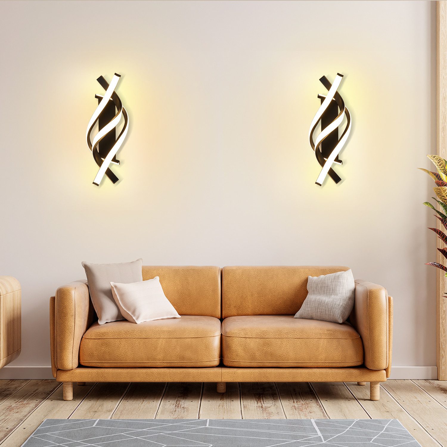 oyajia LED Wandleuchte Modern LED Wandleuchte günstig online kaufen