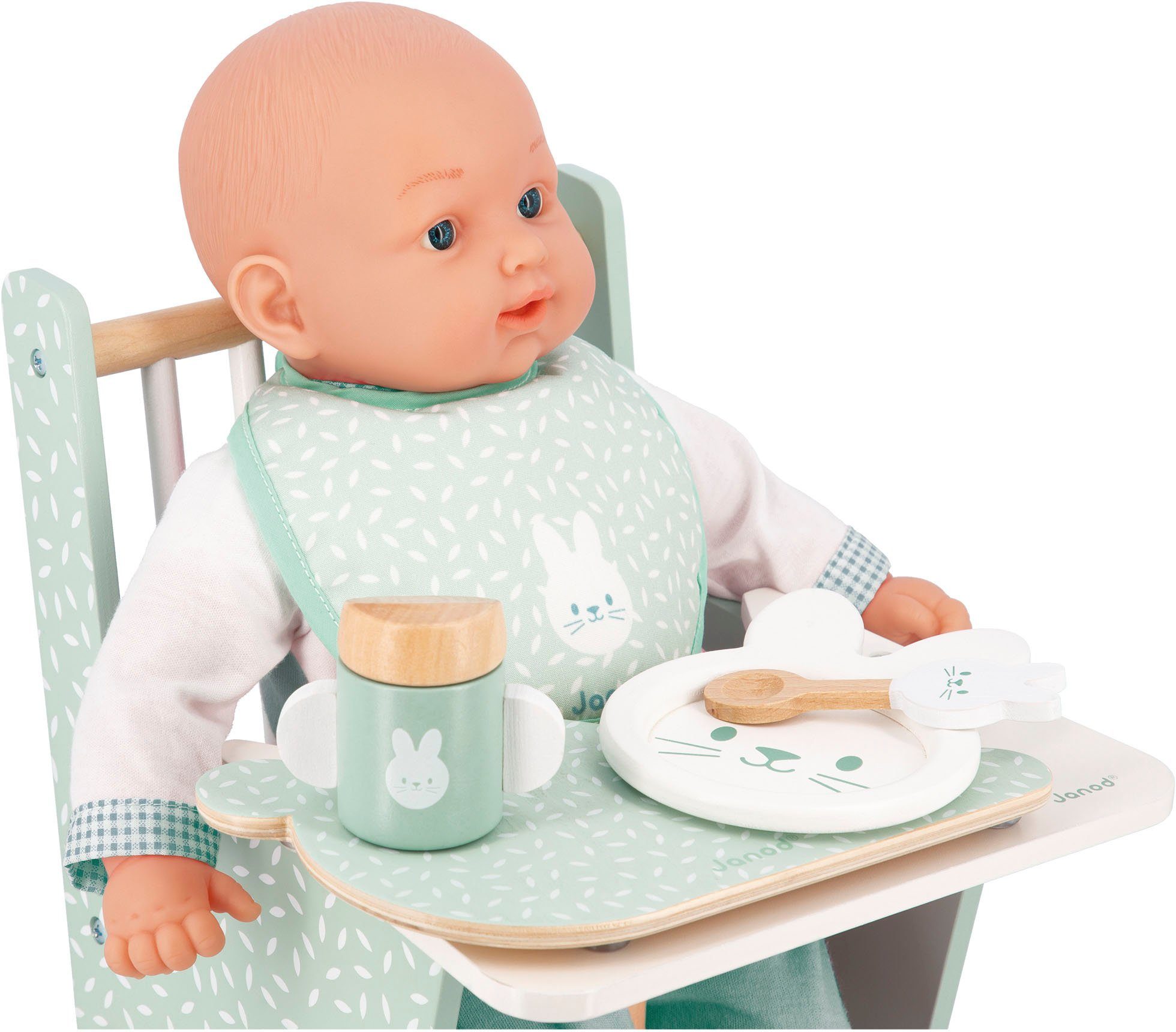 Janod Puppen schützt weltweit Puppenbaby-Set - Accessoires-Set Zen, Wald - FSC®