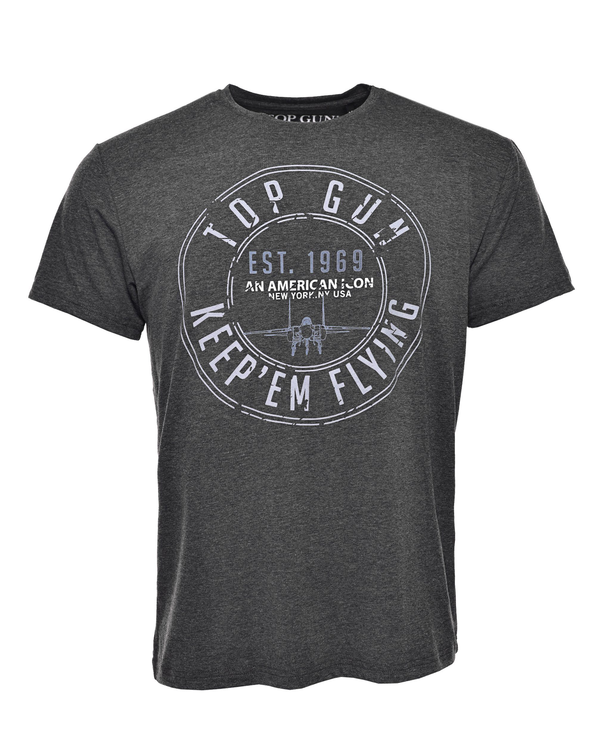 TOP GUN T-Shirt TG20212109 anthrazit | T-Shirts