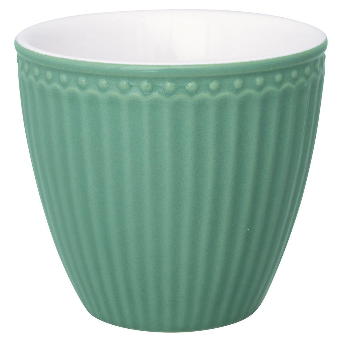 Greengate Becher Latte Tasse Alice Everyday, Steingut