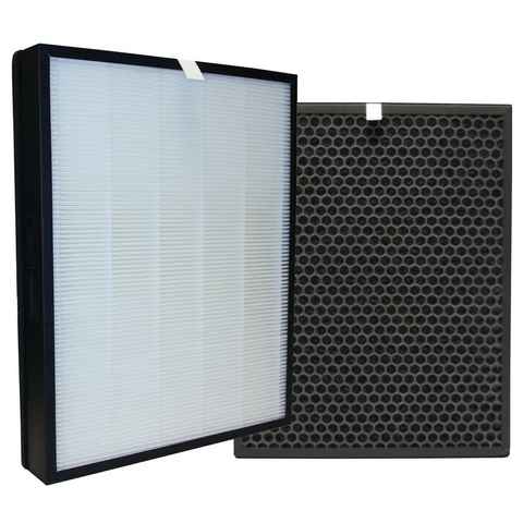 Comedes Filter-Set einsetzbar statt Philips FY3433/10 (HEPA) und FY3432/10 (Aktivkohle), Zubehör für Passend für Philips Luftreiniger AC3256/10, AC3259/10 und AC4550/10, 2teiliges Spar-Set mit HEPA-Element und Aktivkohlefilter