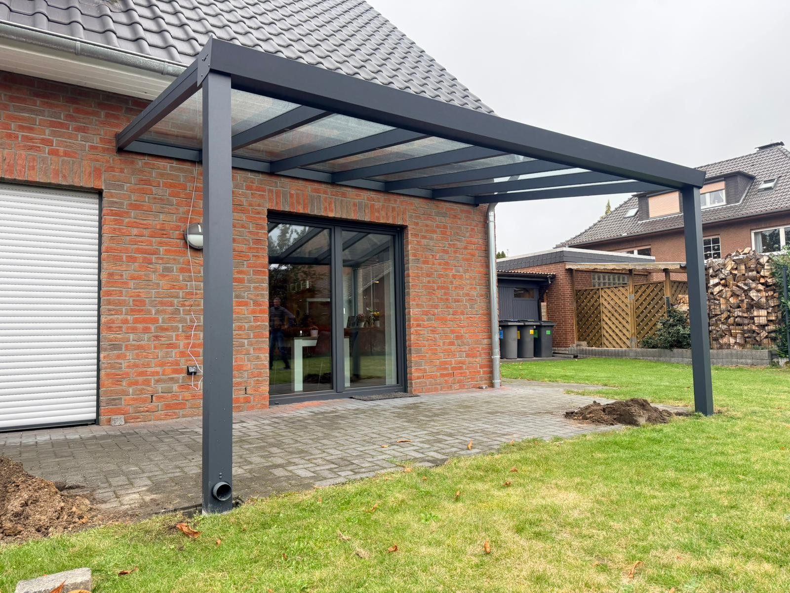 Terrasse2000 Terrassendach Aluminium Glas Terrassenüberdachung Barcelona in verschiedenen Größen, BxT: 305x200 cm