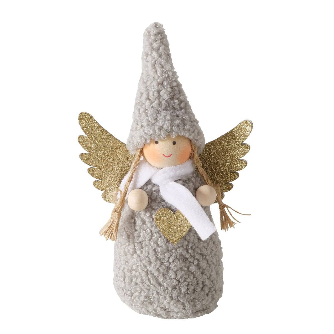 BOLTZE GRUPPE GmbH Weihnachtsfigur Weihnachtsfigur AMIA weich, H. 16 cm (1 Stk., Deko-Objekt), Weihnachtsfigur