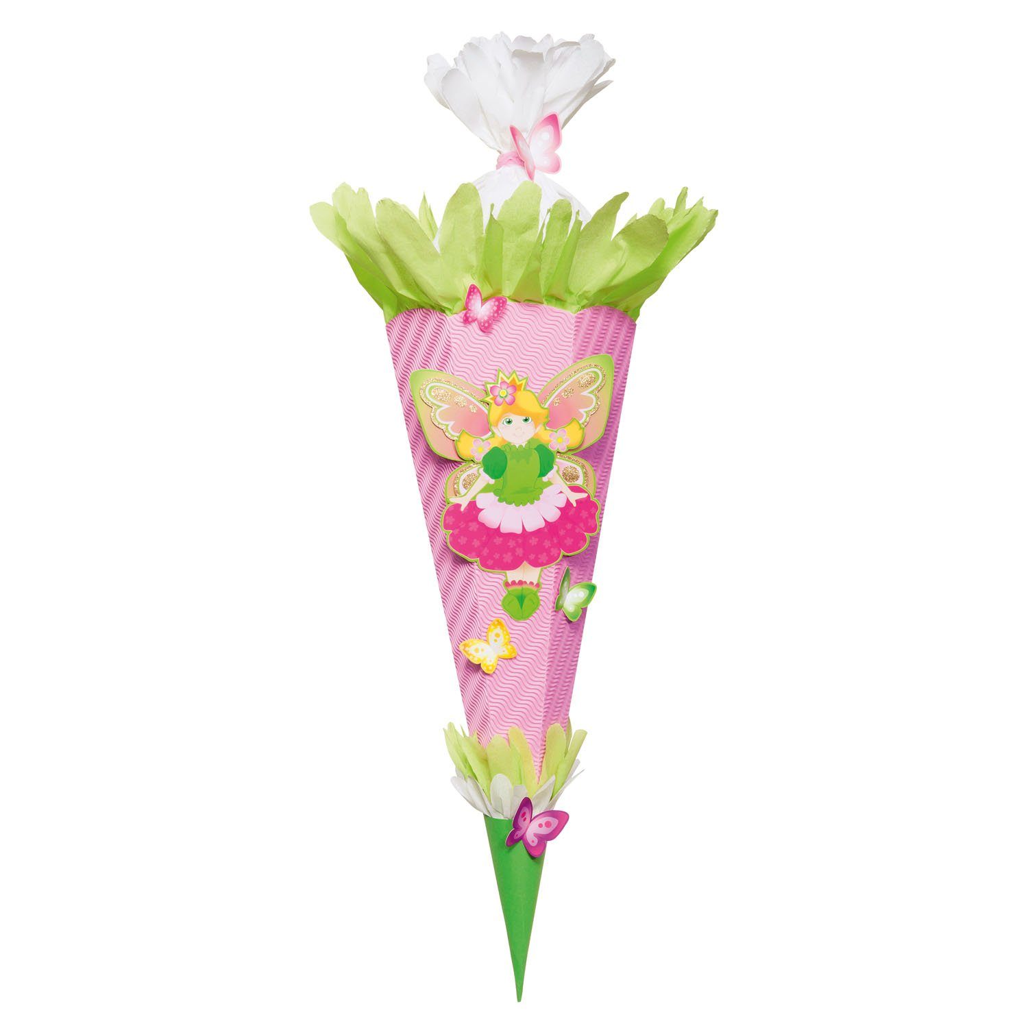 Schultüte folia Schultüten-Bastelset "Fee", 6-eckig, 680 mm