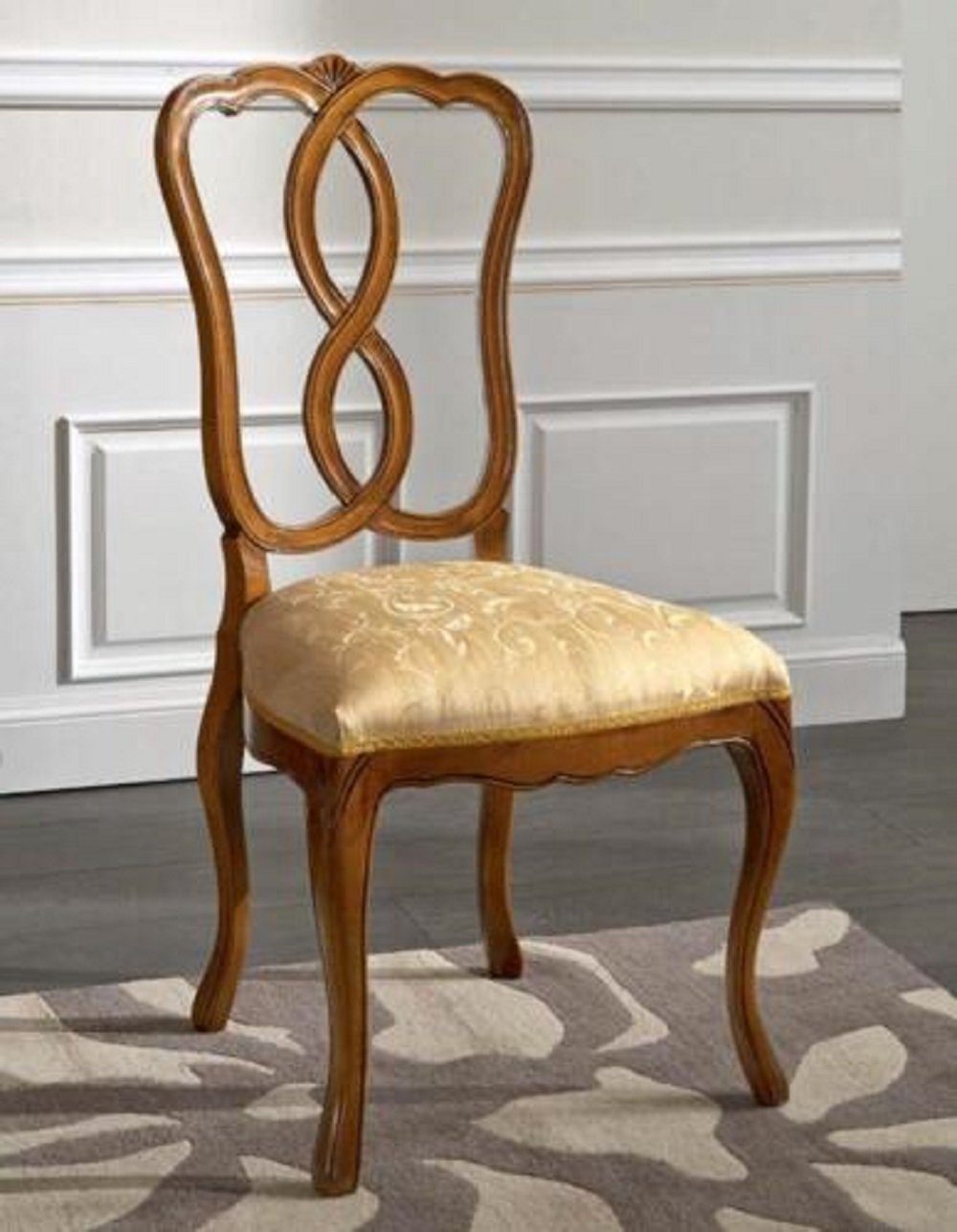JVmoebel Stuhl Stuhl Holz Italienische Möbel Esszimmer Stühle Luxus Design Lehnstuhl