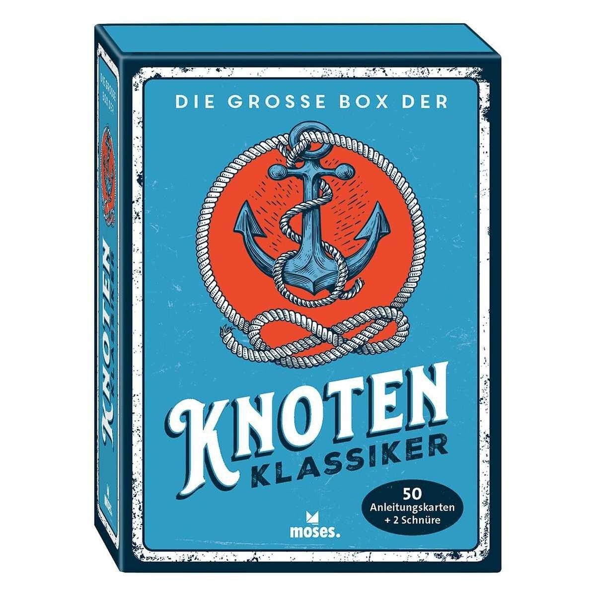 Moses. Verlag Kreativset Die große Box der Knoten-Klassiker Lernkarten & Übungsschnüre