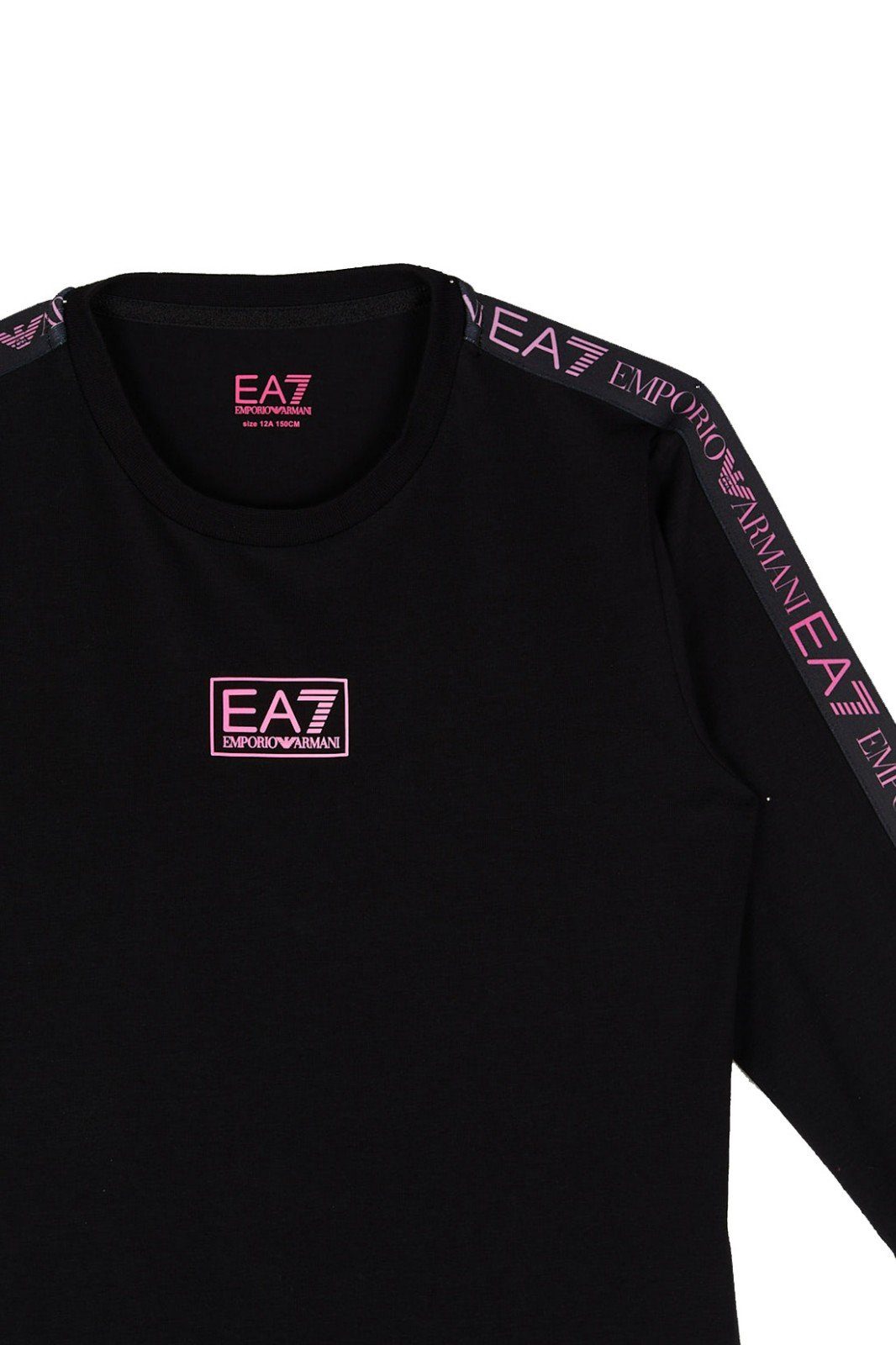 pink Adler Emporio Emporio schwarz Armani series Kids T-Shirt Armani EA7 Logoprint Langarmshirt