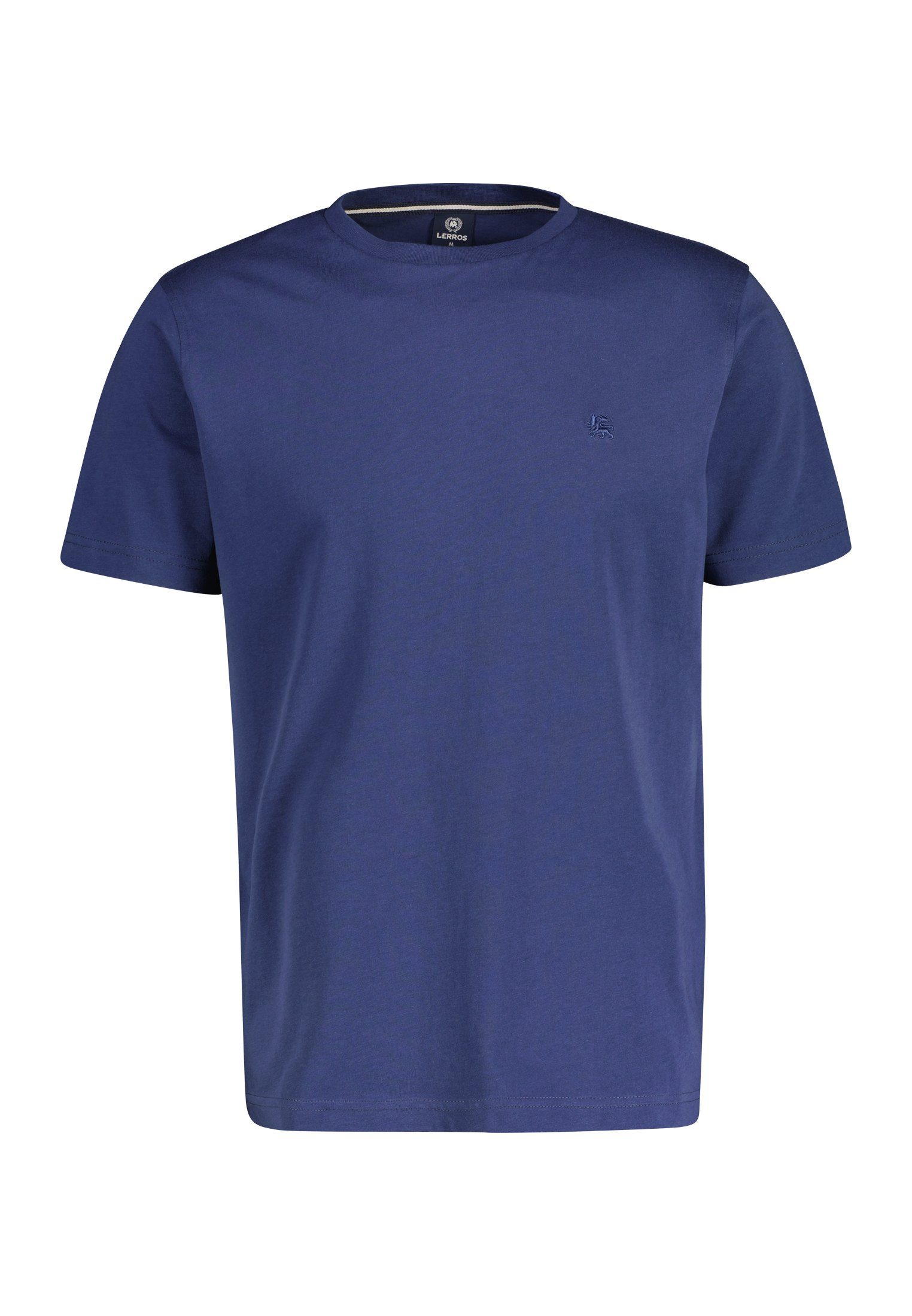 LERROS T-Shirt LERROS T-Shirt mit Rundhalsausschnitt VINTAGE BLUE