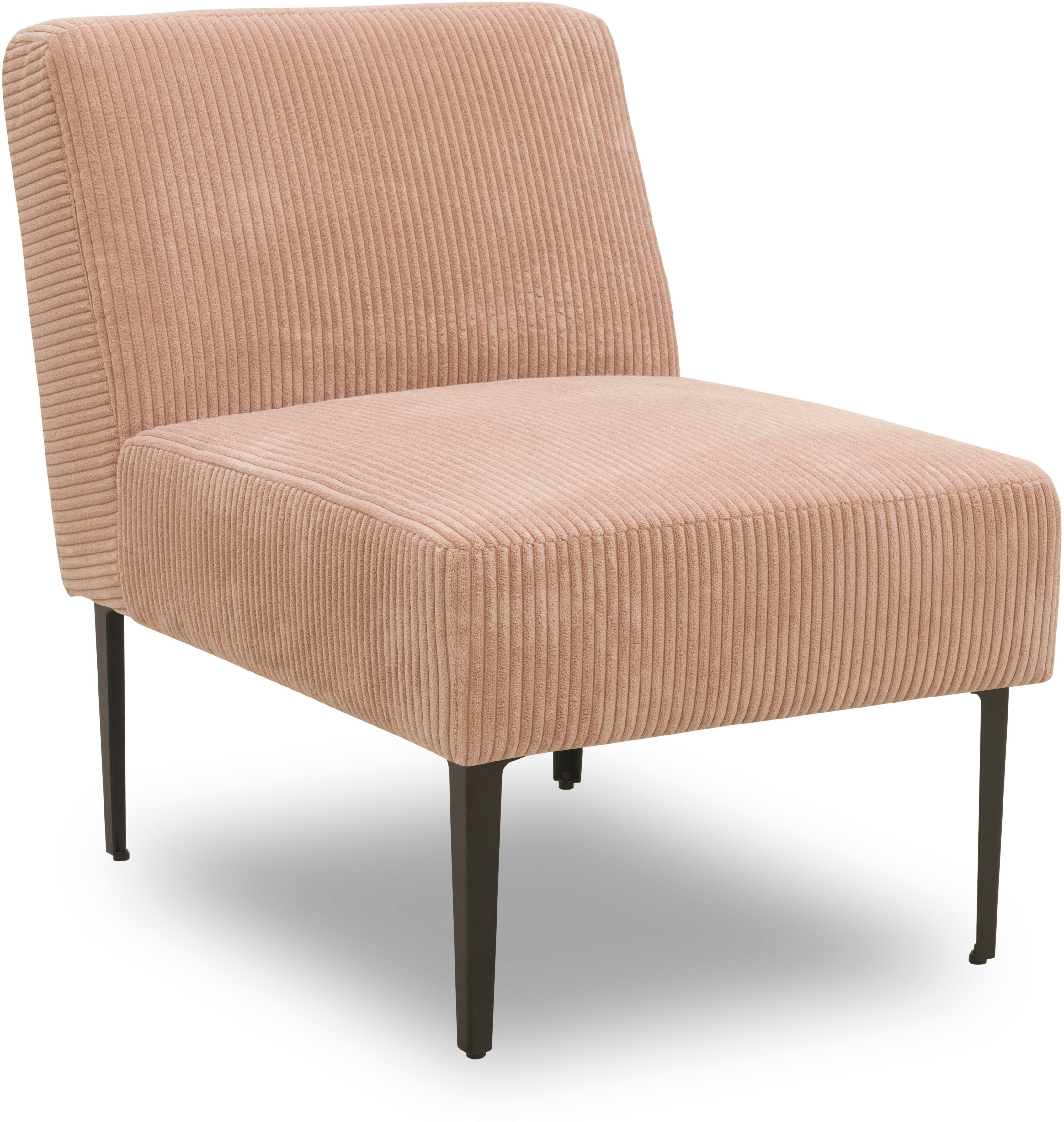 DOMO collection Sessel 700010 Lieferzeit nur 2 Wochen, auch einzeln stellbar, für individuelle Zusammenstellung eines persönlichen Sofas, Cord-Bezug