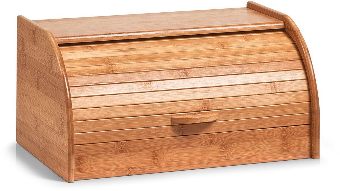 Zeller Present Brotkasten Bamboo, Bambus, (1-tlg), aus Bambusholz, mit Rollvorrichtung, mit Griff auf der Vorderseite