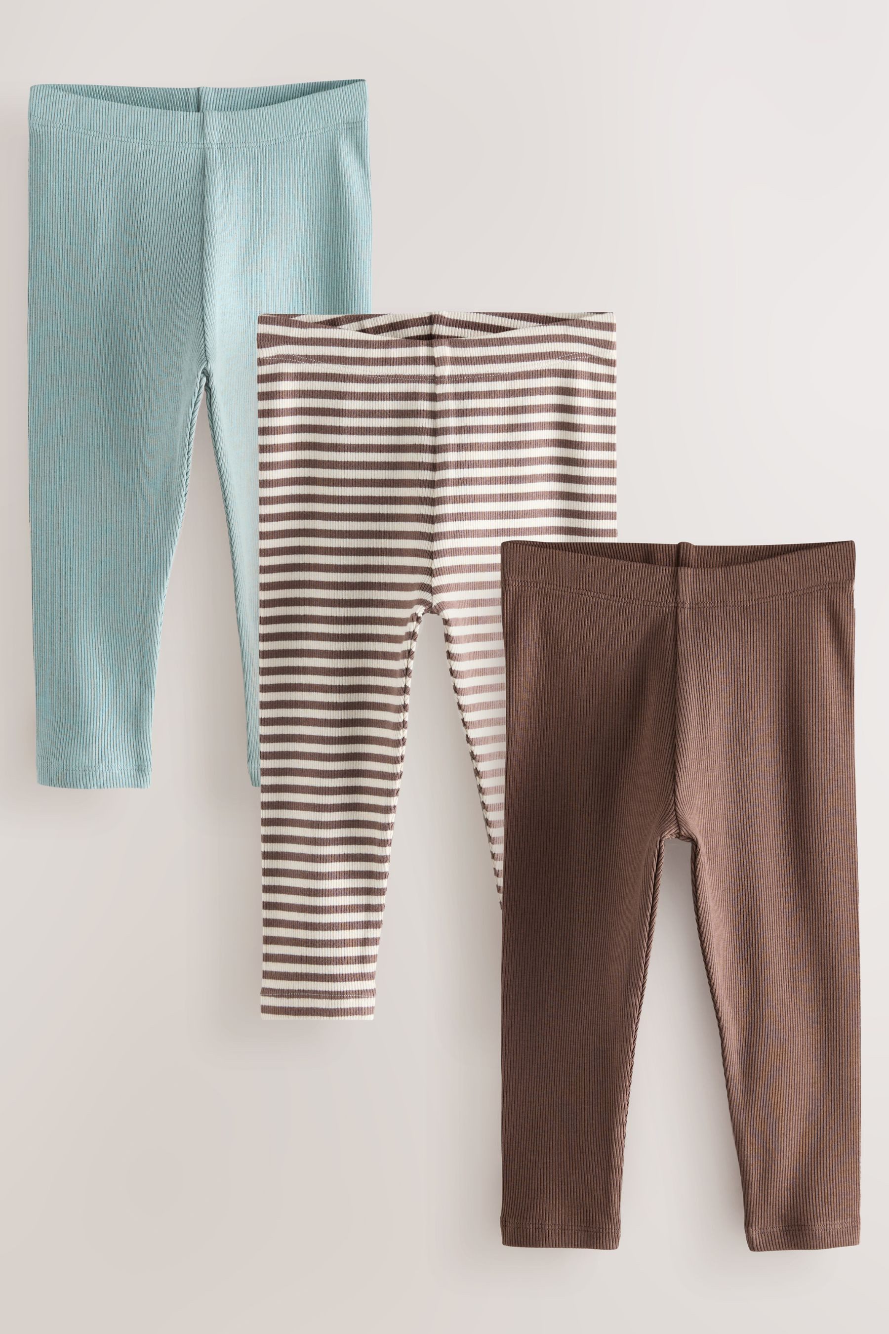 Next Leggings Gerippte Leggings, 3er-Pack (3-tlg)