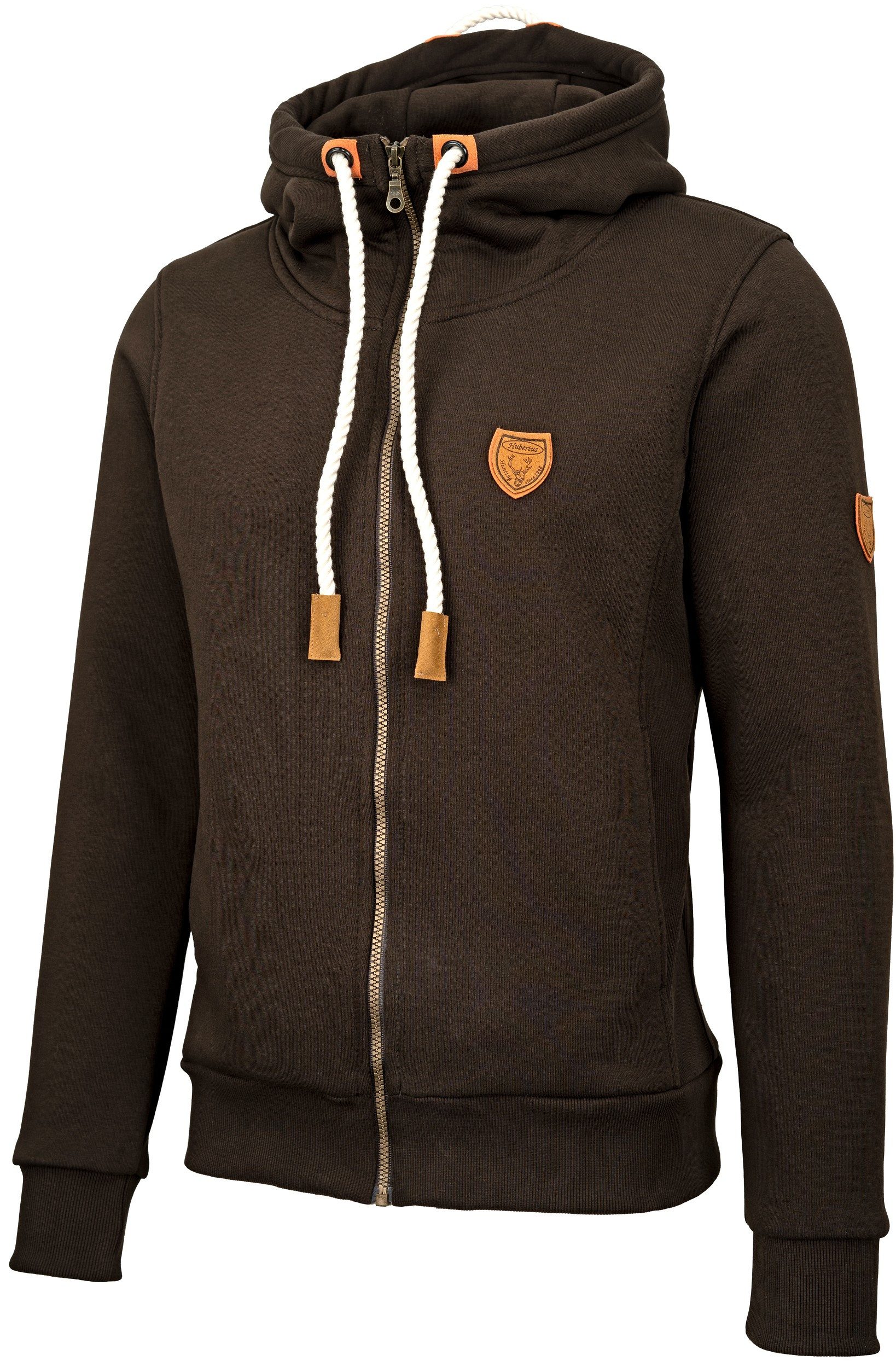 Hubertus® Hunting Kapuzenpullover Hunting-Hoody mit Kordeln Jagdpullover Baumwolle oliv grün Hoodie NEU