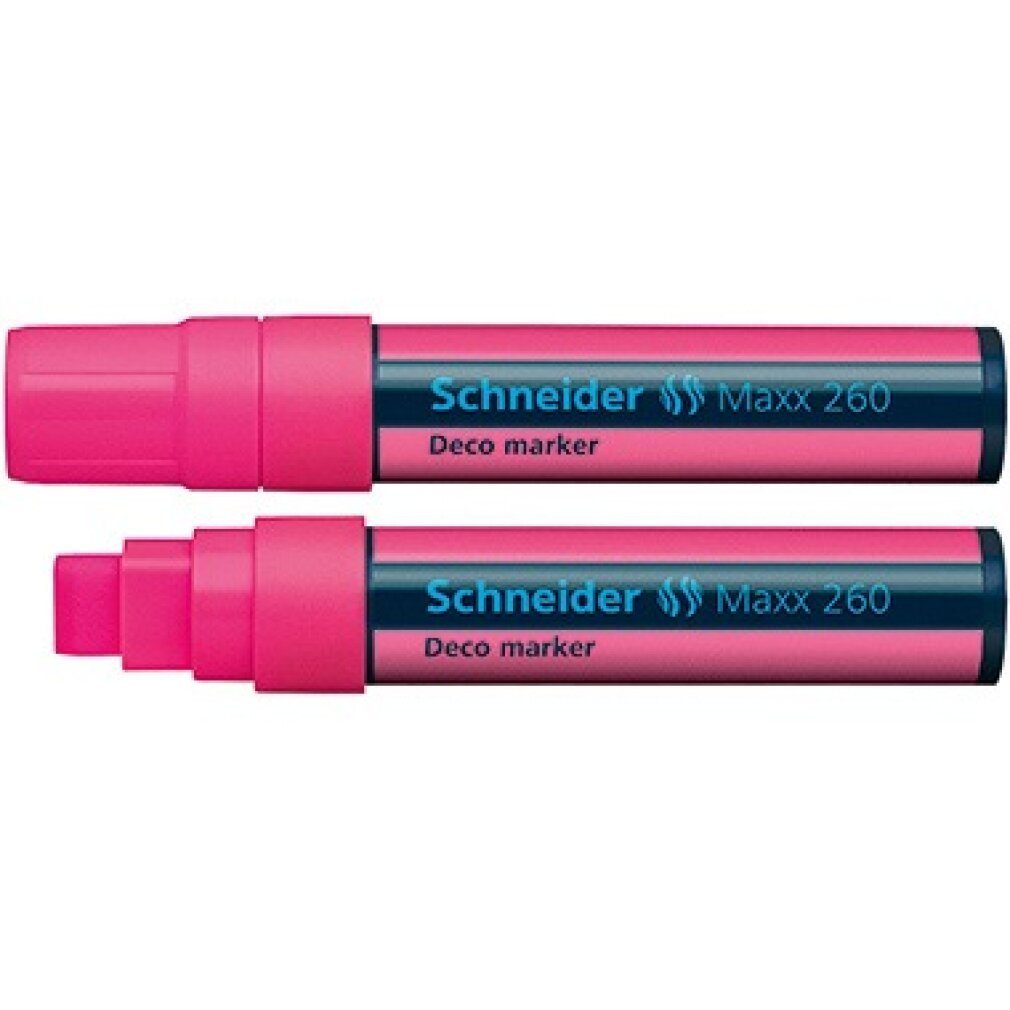 Schneider Permanentmarker Marker Deco-Marker 260 Neonrosa Flüssig-Kreide