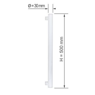 SEBSON LED-Leuchtmittel LED Lampe S14S 50cm 8w 880lm warmweiß, Linienlampe - 4er Pack