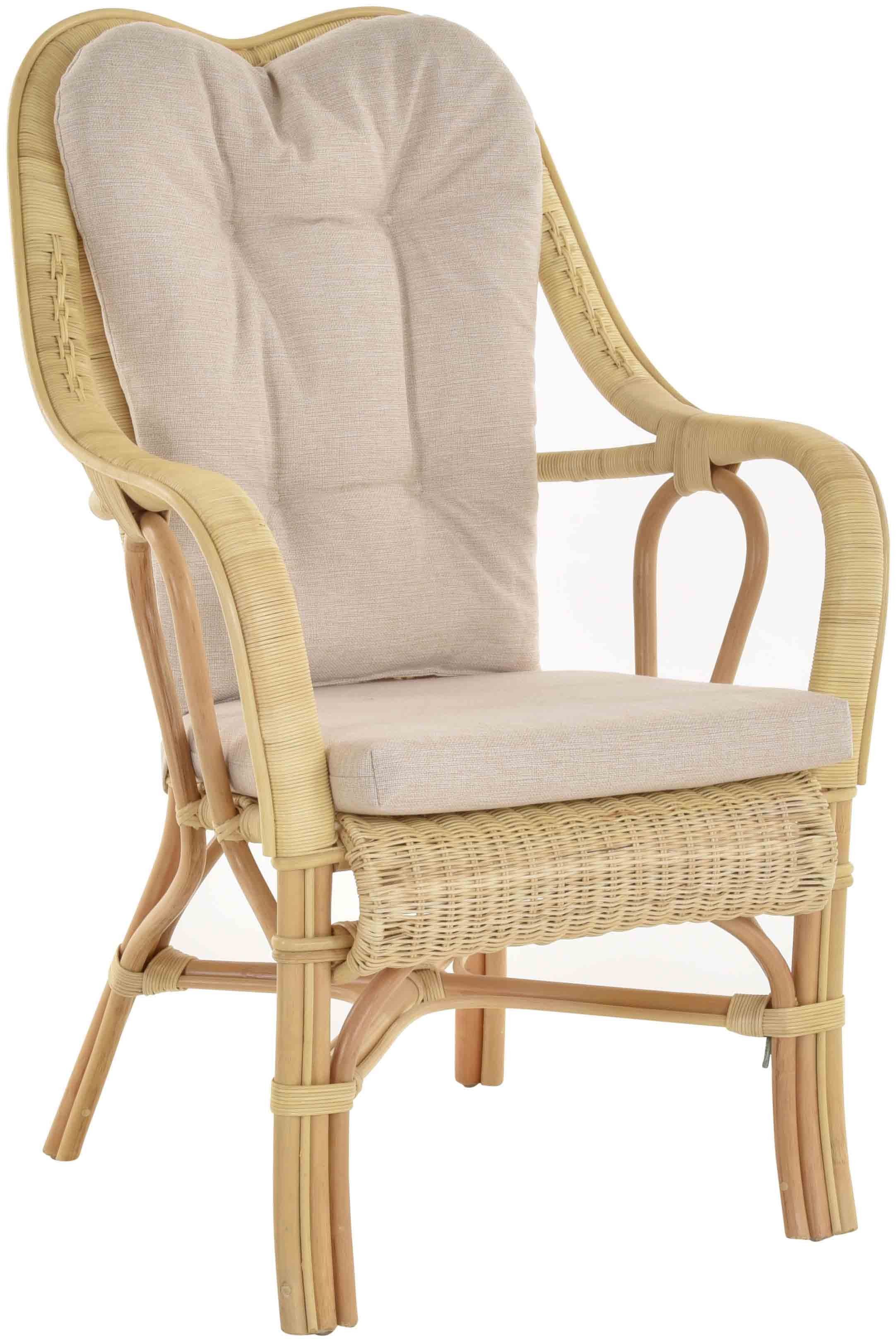 hohe Rattan Rattansessel Hell Wintergartensessel Armlehne Wintergarten Home mit 2er-Set), Set/2 Harrison Rückenlehne (2-St., Loungesessel Krines