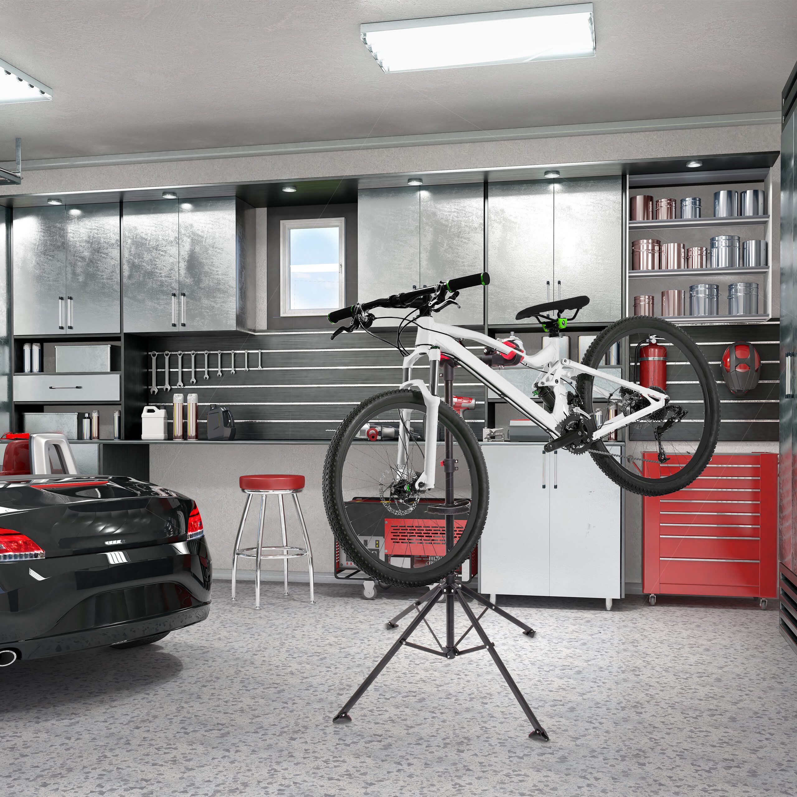 relaxdays Fahrrad-Montageständer bis 30 kg