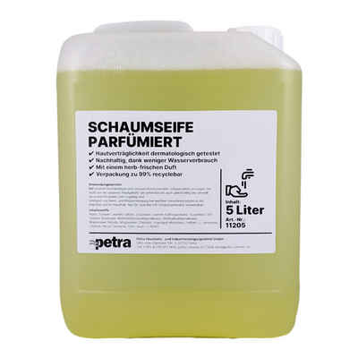 Flüssigseife Schaumseife parfümiert [2x5 Liter Kanister] gelb, frischer Duft, besonders geeignet zum Nachfüllen von Schaumseifenspendern