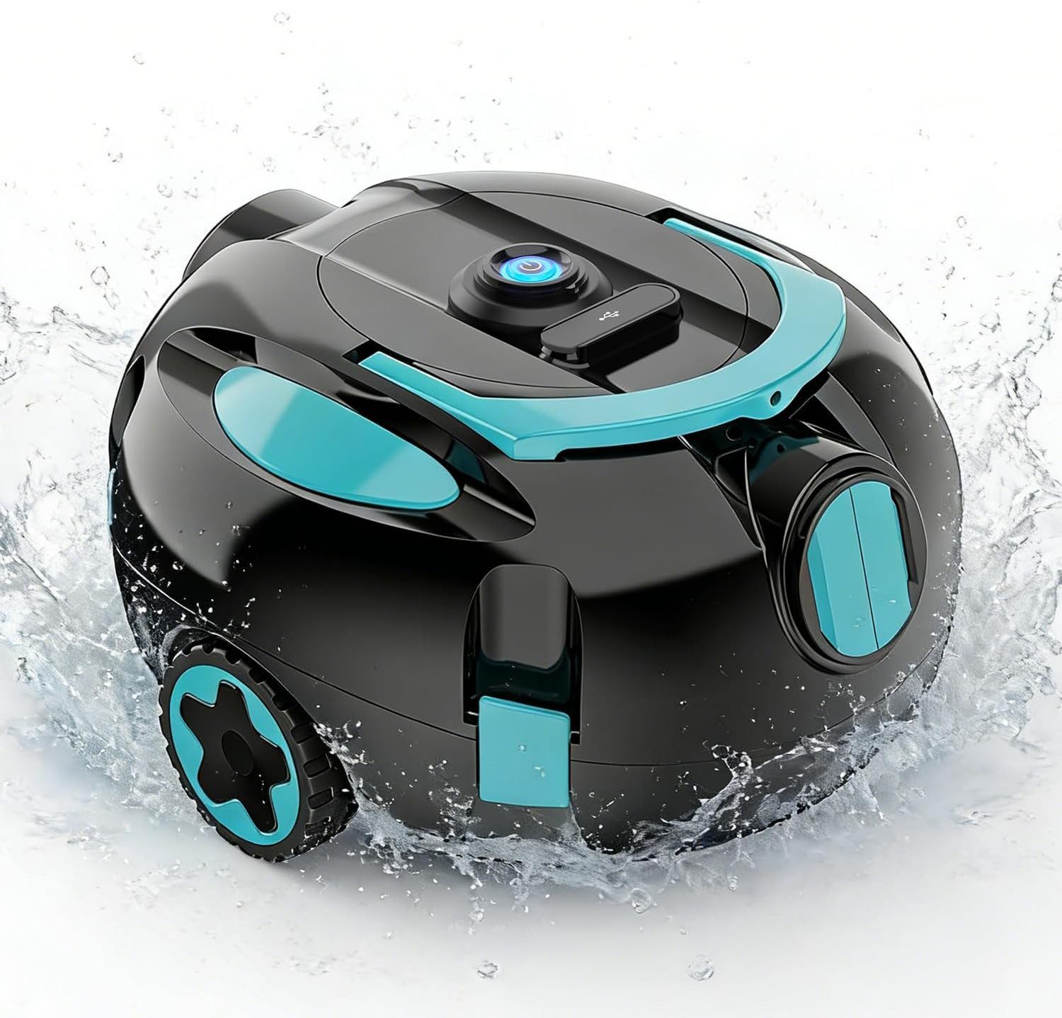 INSE Poolroboter H1 Poolreinigungsroboter IPX8, 2600mAh Akku, 125 Min. Laufzeit, (Set), IPX8 Wasserdicht,Hinderniserkennung