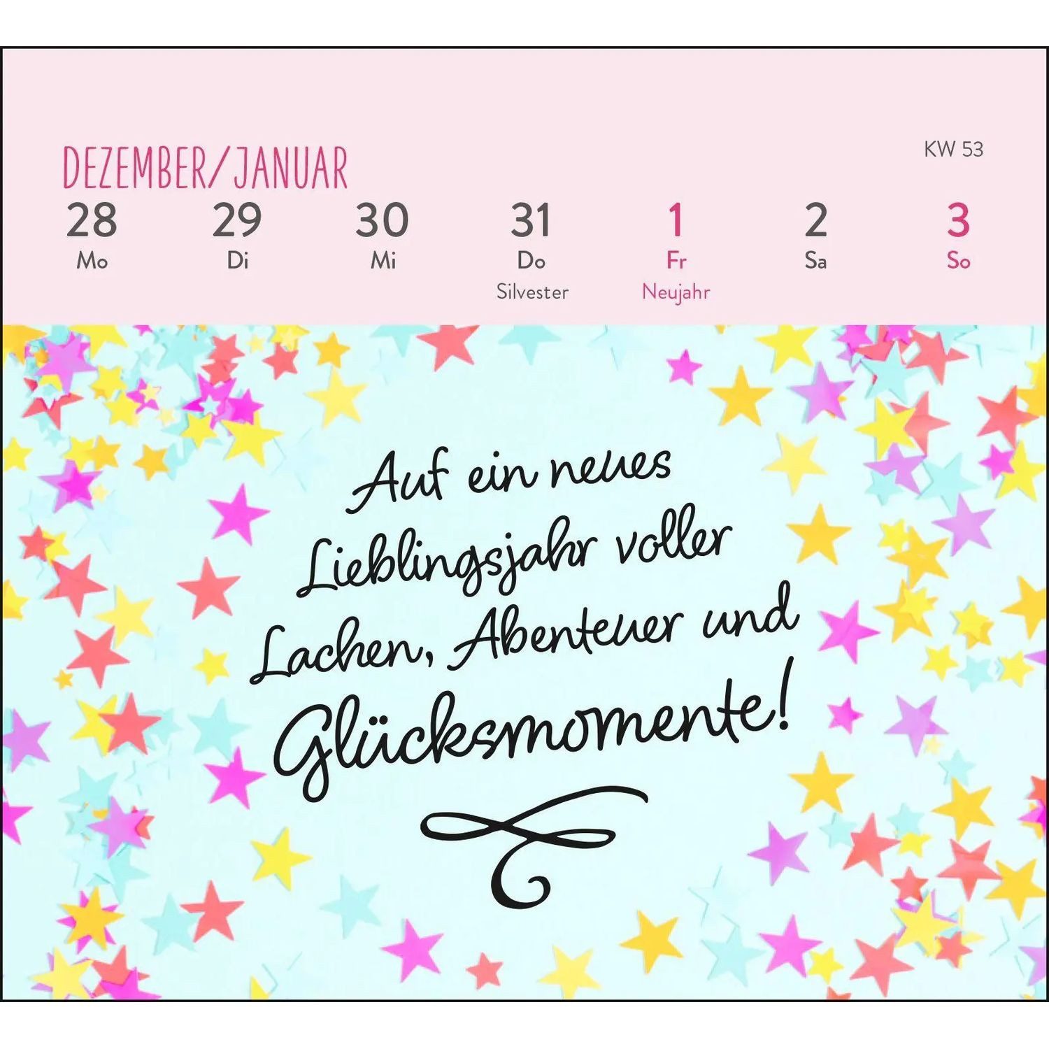 groh Verlag Tischkalender Mini-Wochenkalender 2027: Ein kleines Lächeln für jeden Tag
