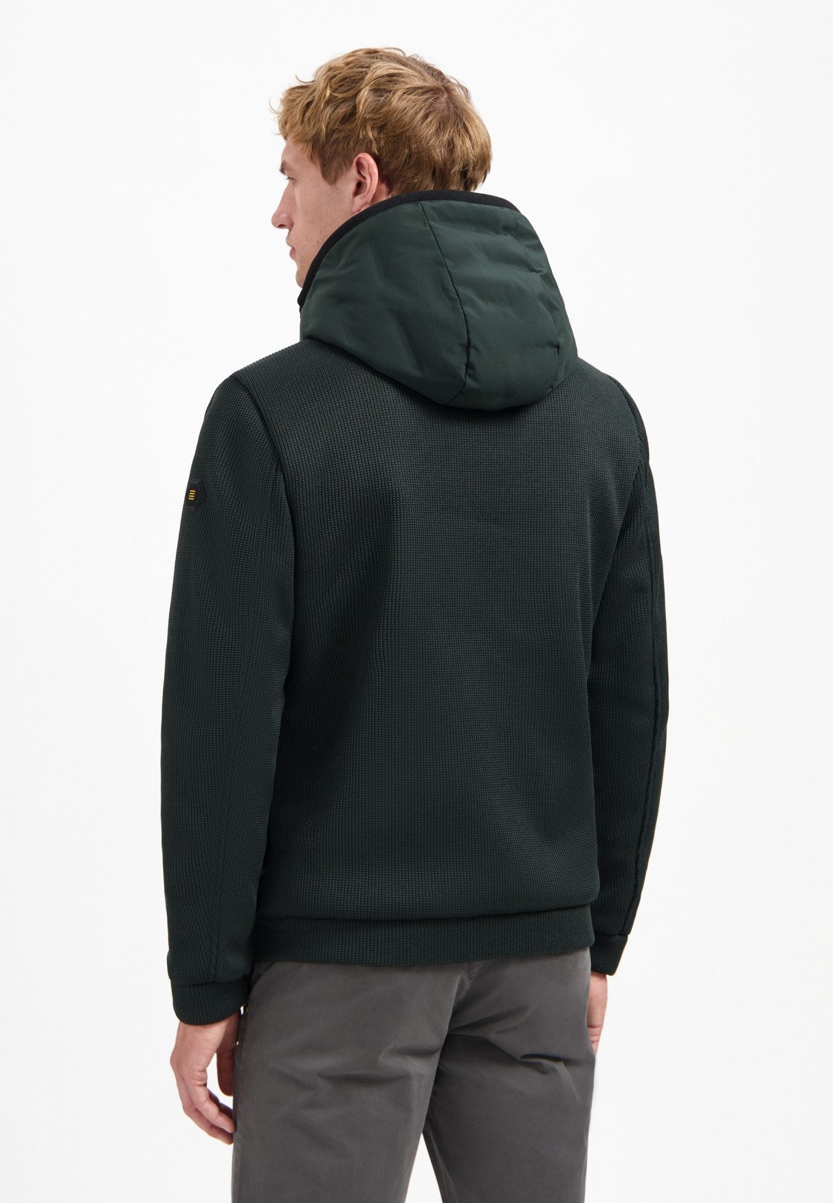 NO EXCESS Anorak Jacket Short Fit Sealed Hooded Knit
